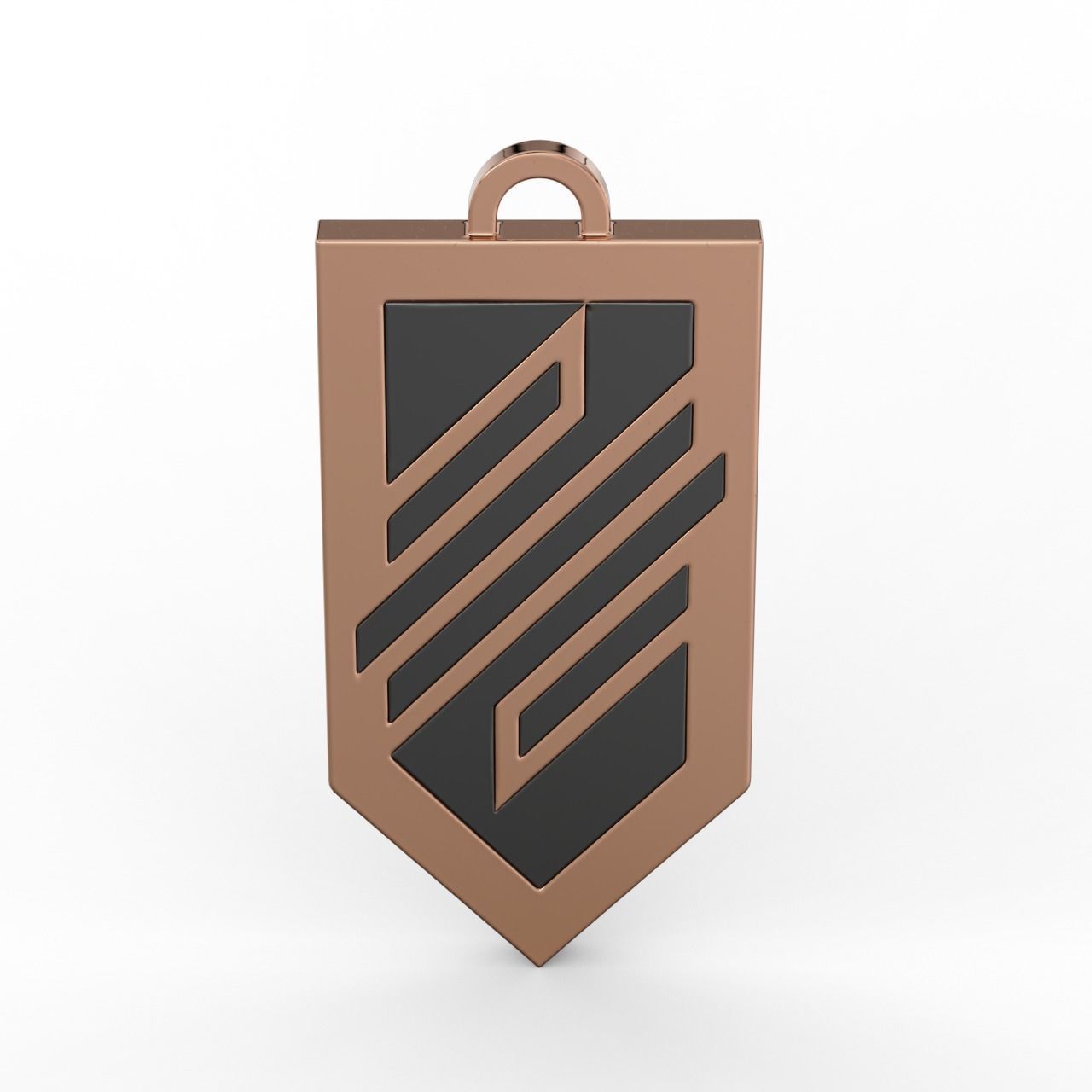 Pendant Logo of the Ukrainian troops of Azov enamel 3D print model_9