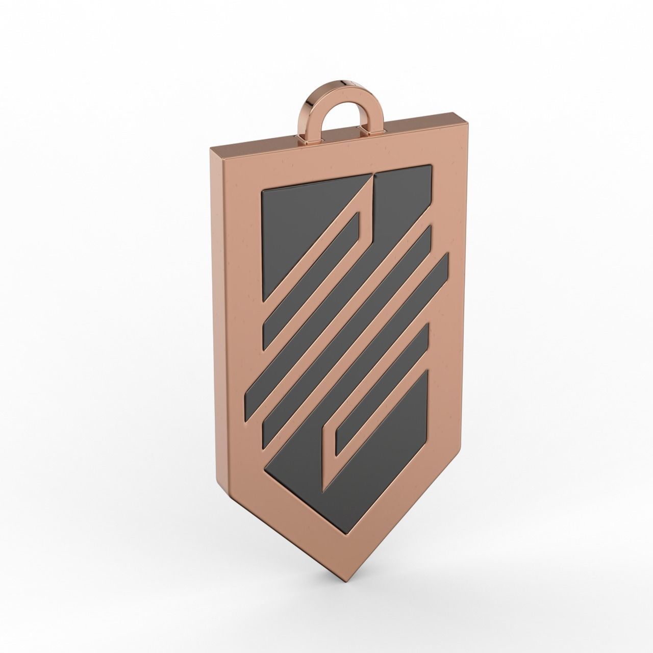 Pendant Logo of the Ukrainian troops of Azov enamel 3D print model_4