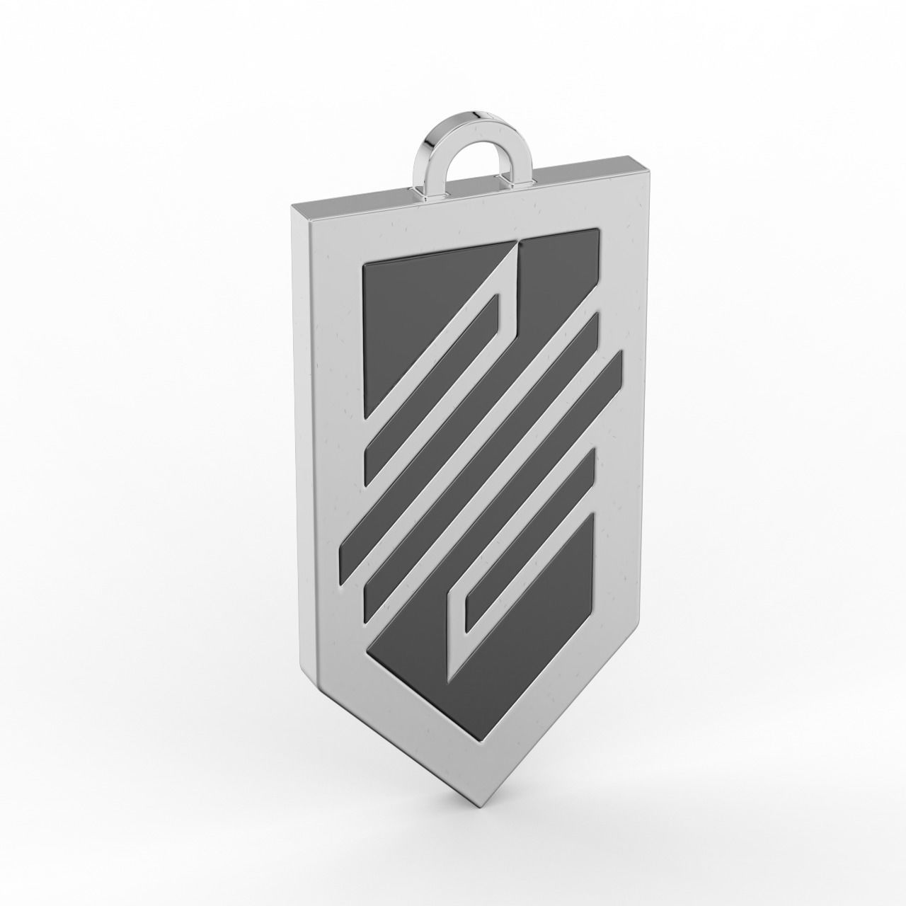 Pendant Logo of the Ukrainian troops of Azov enamel 3D print model_1