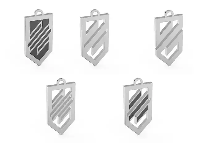 Pendant Logo of the Ukrainian troops of Azov enamel