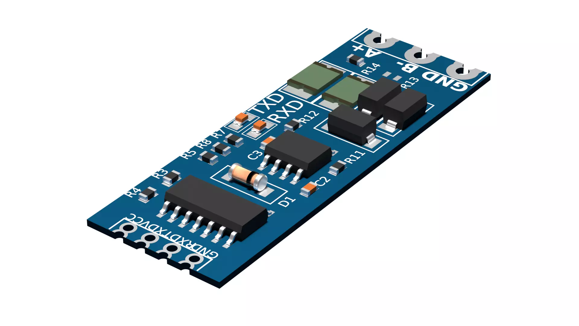 XY-017 Rs485 to TTL Board 3D model | CGTrader