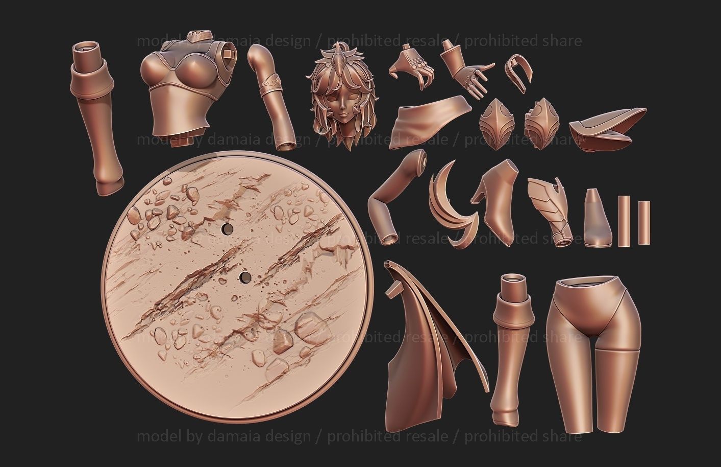 Saint Seiya Eagle Marin 3D print model_1
