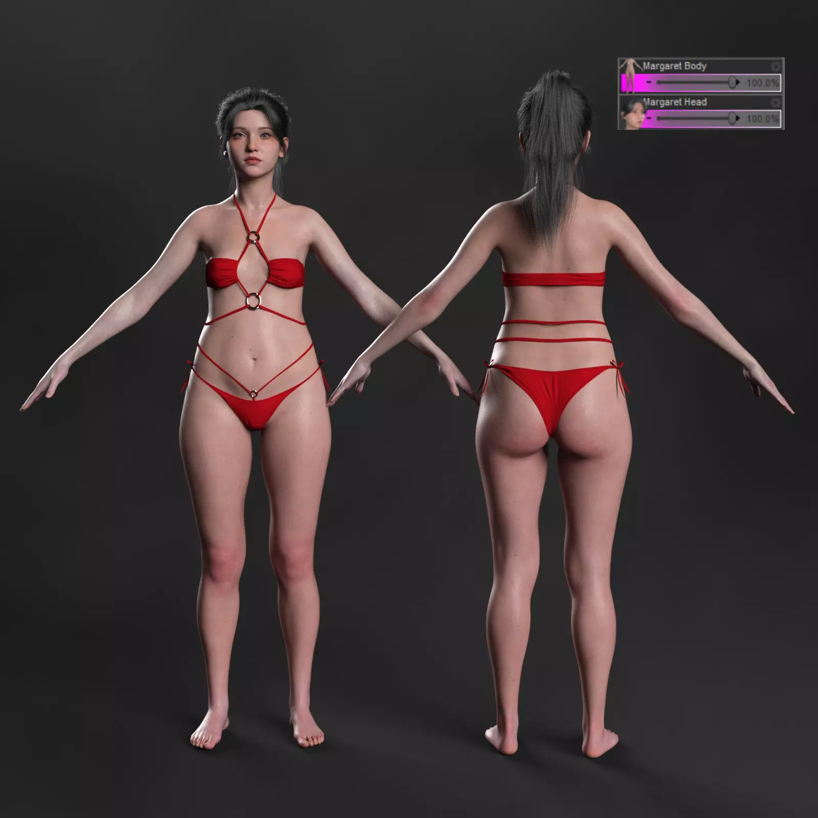 Margaret Pro Textures for Genesis 9 Female 3D model_0