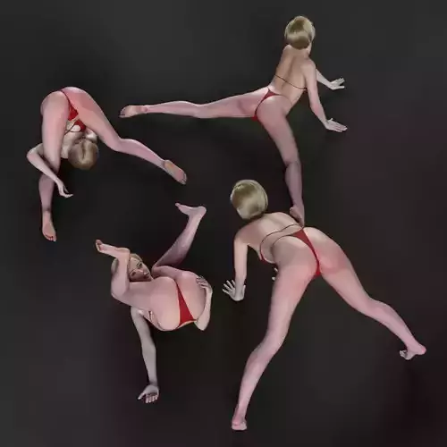 100 Erotic Poses for Dolly 3D model