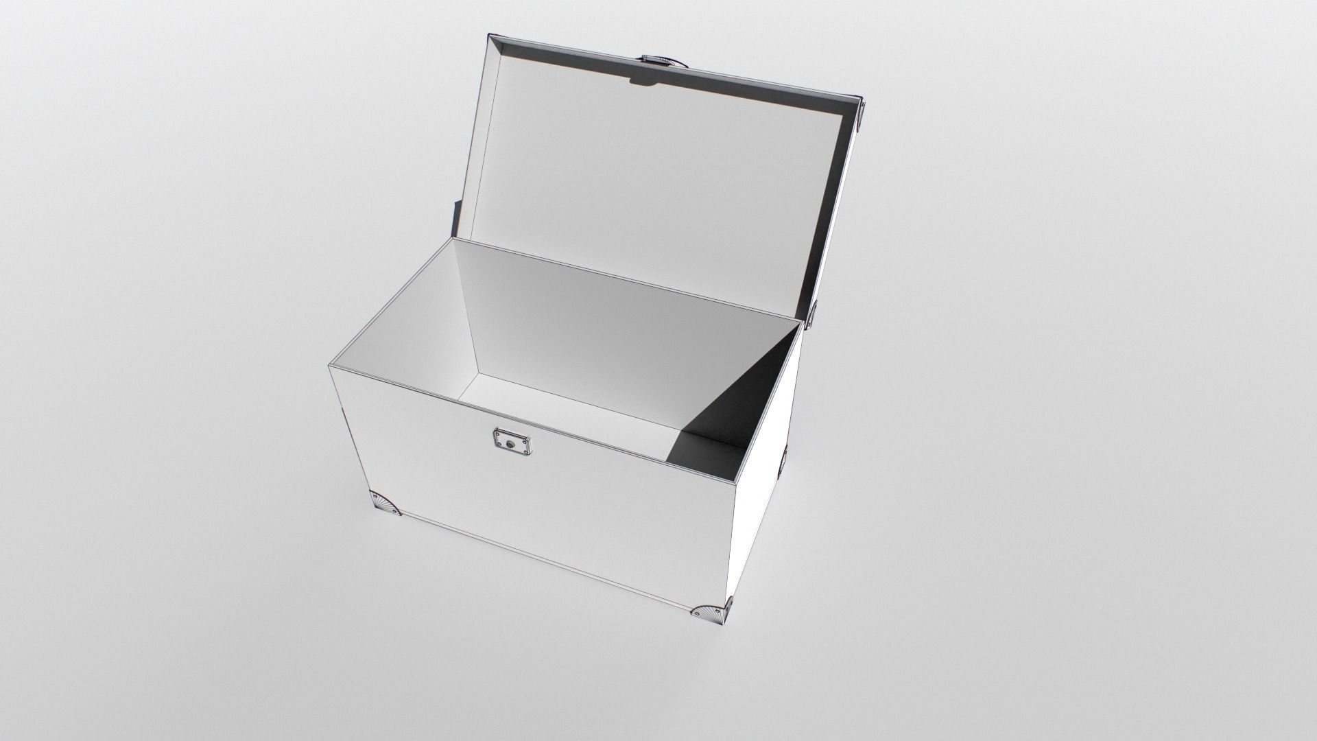 Old trunk Low-poly 3D model_7