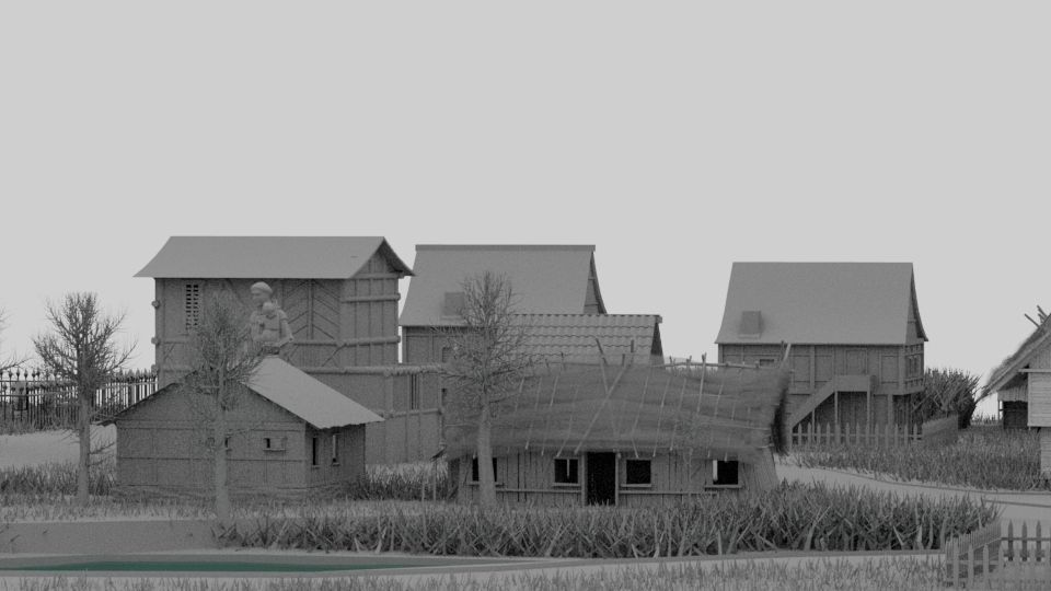 Village 3D model_8