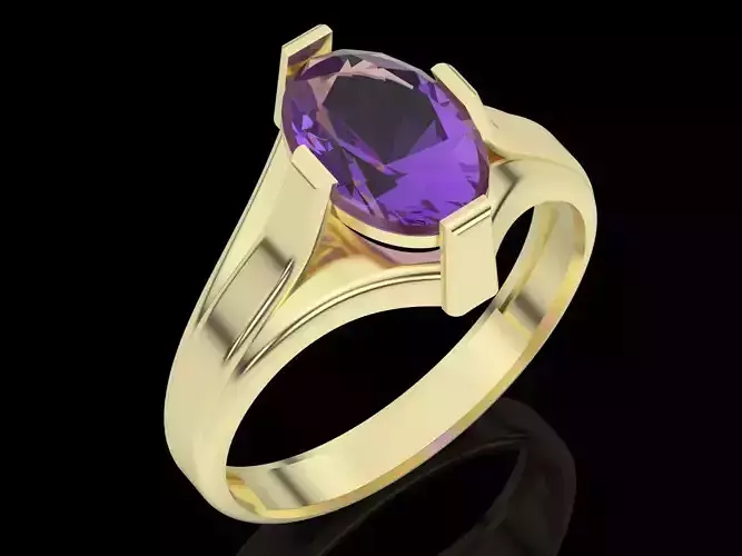 fashion oval ring engagement ring silver gold