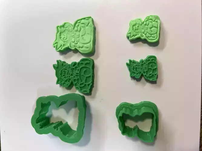 Kid Goku on Nimbus Cloud Cookie Cutter and Stamp 3D model