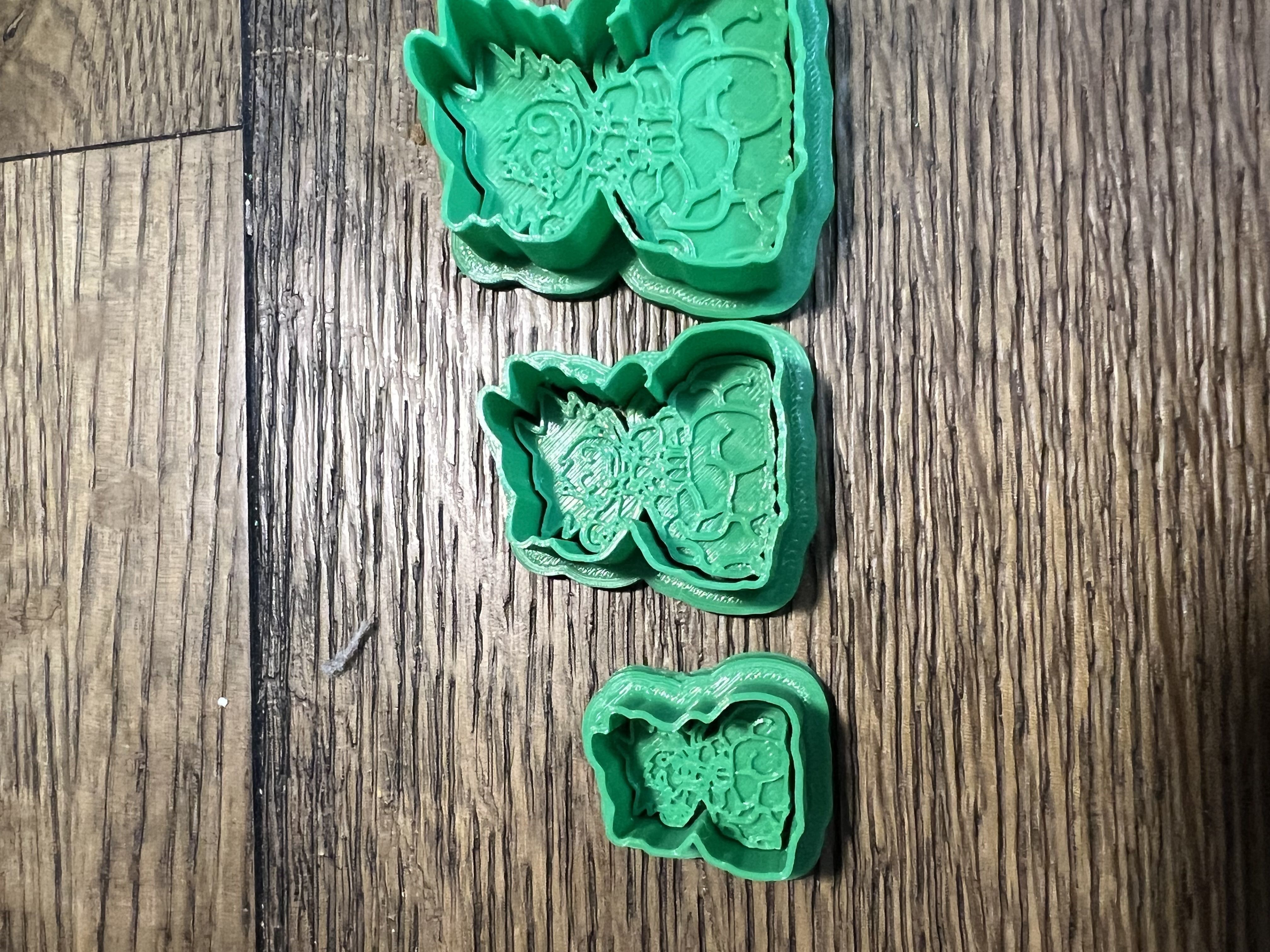 Kid Goku on Nimbus Cloud Cookie Cutter and Stamp 3D model_18