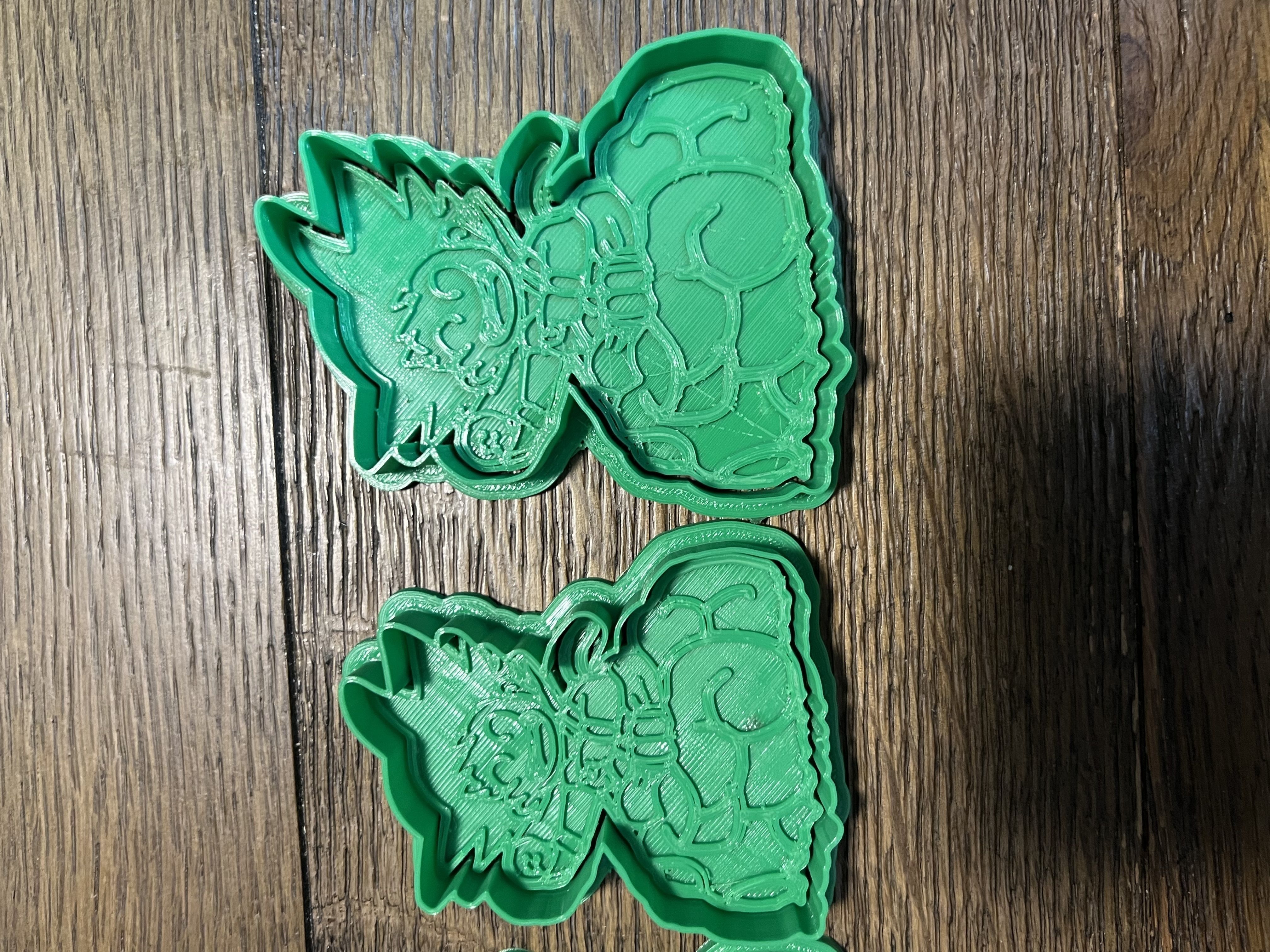 Kid Goku on Nimbus Cloud Cookie Cutter and Stamp 3D model_17