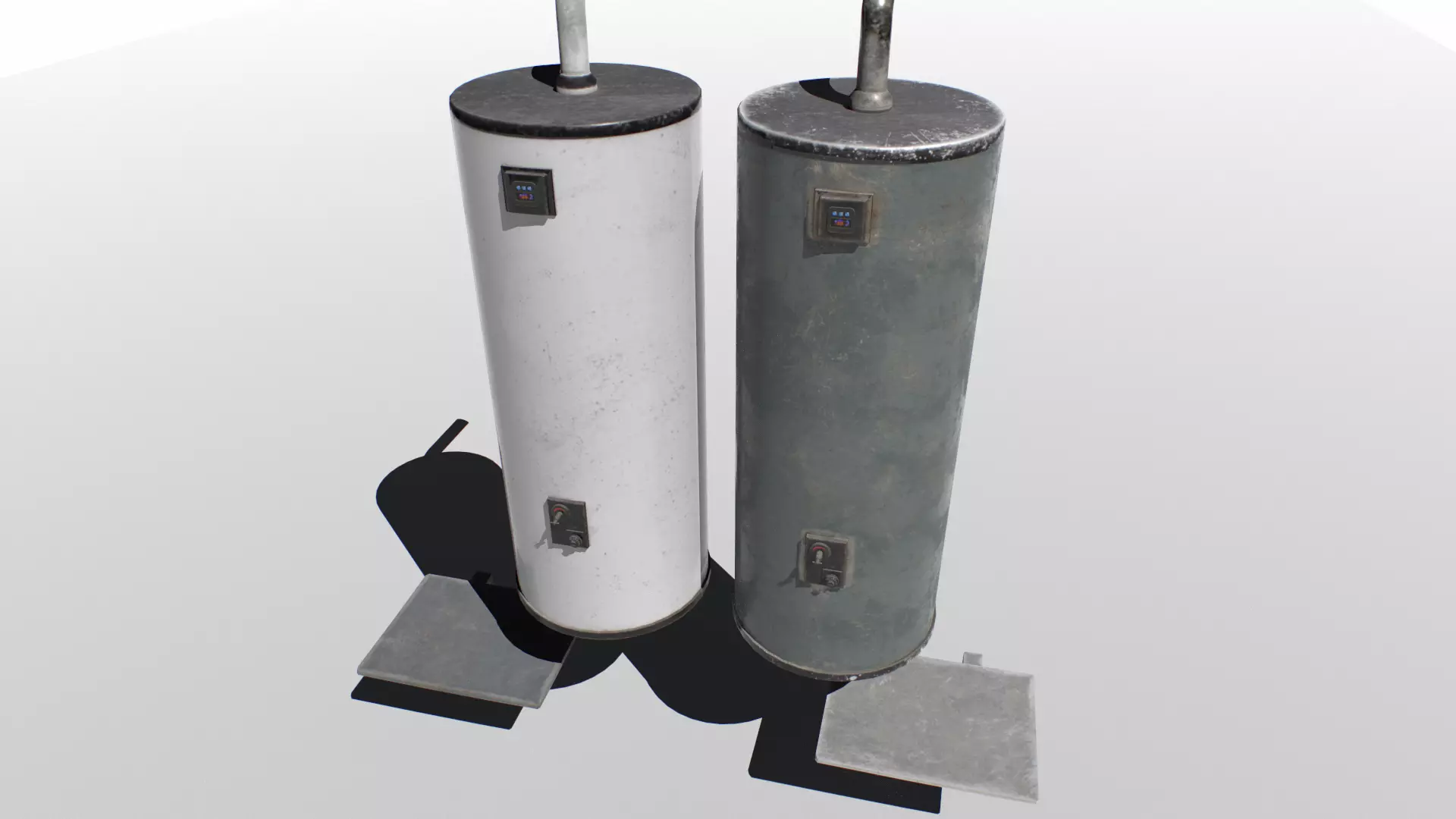 Water heater tank Low-poly 3D model