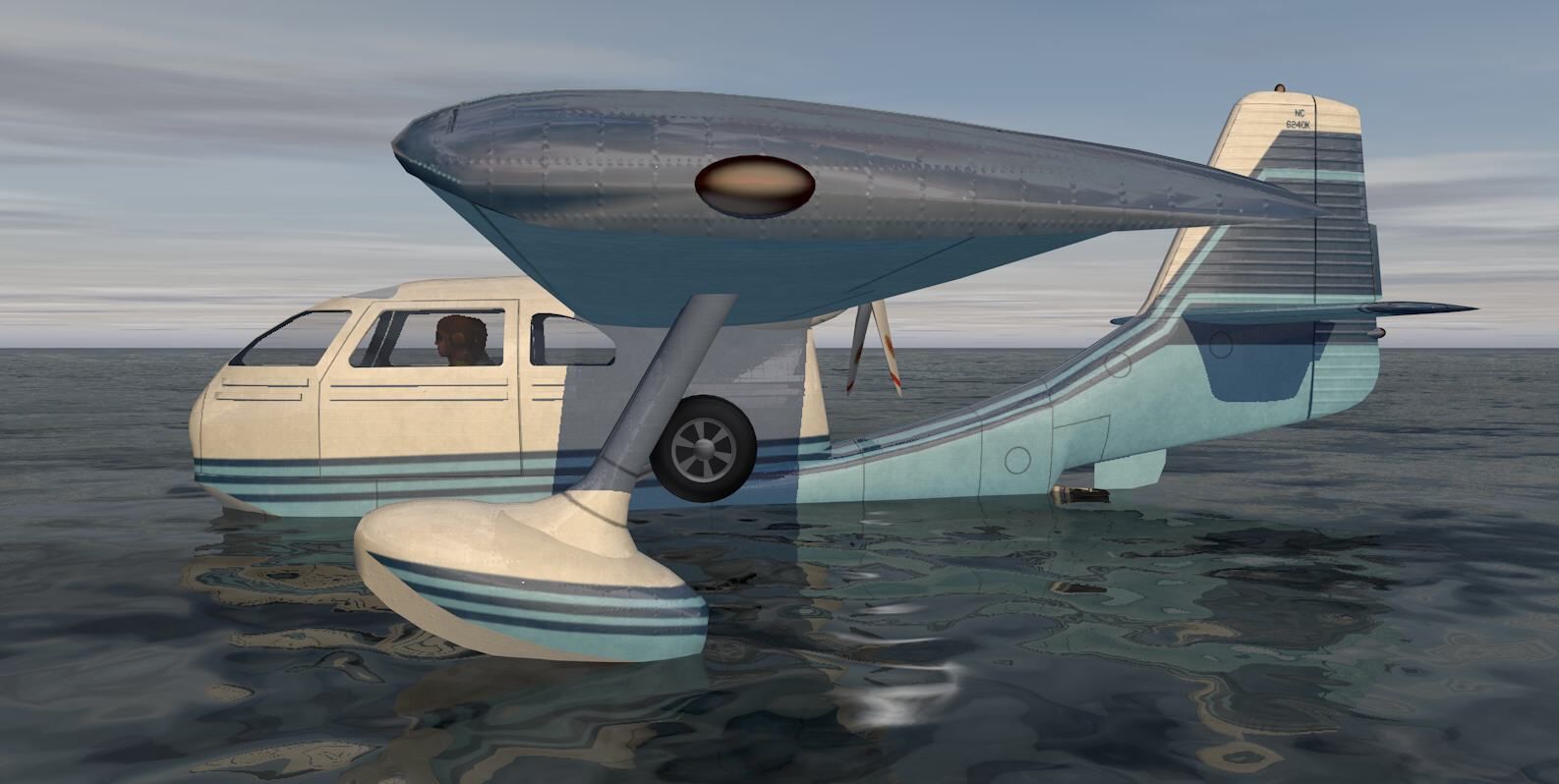 Republic RC-3 Seabee 3D model_4