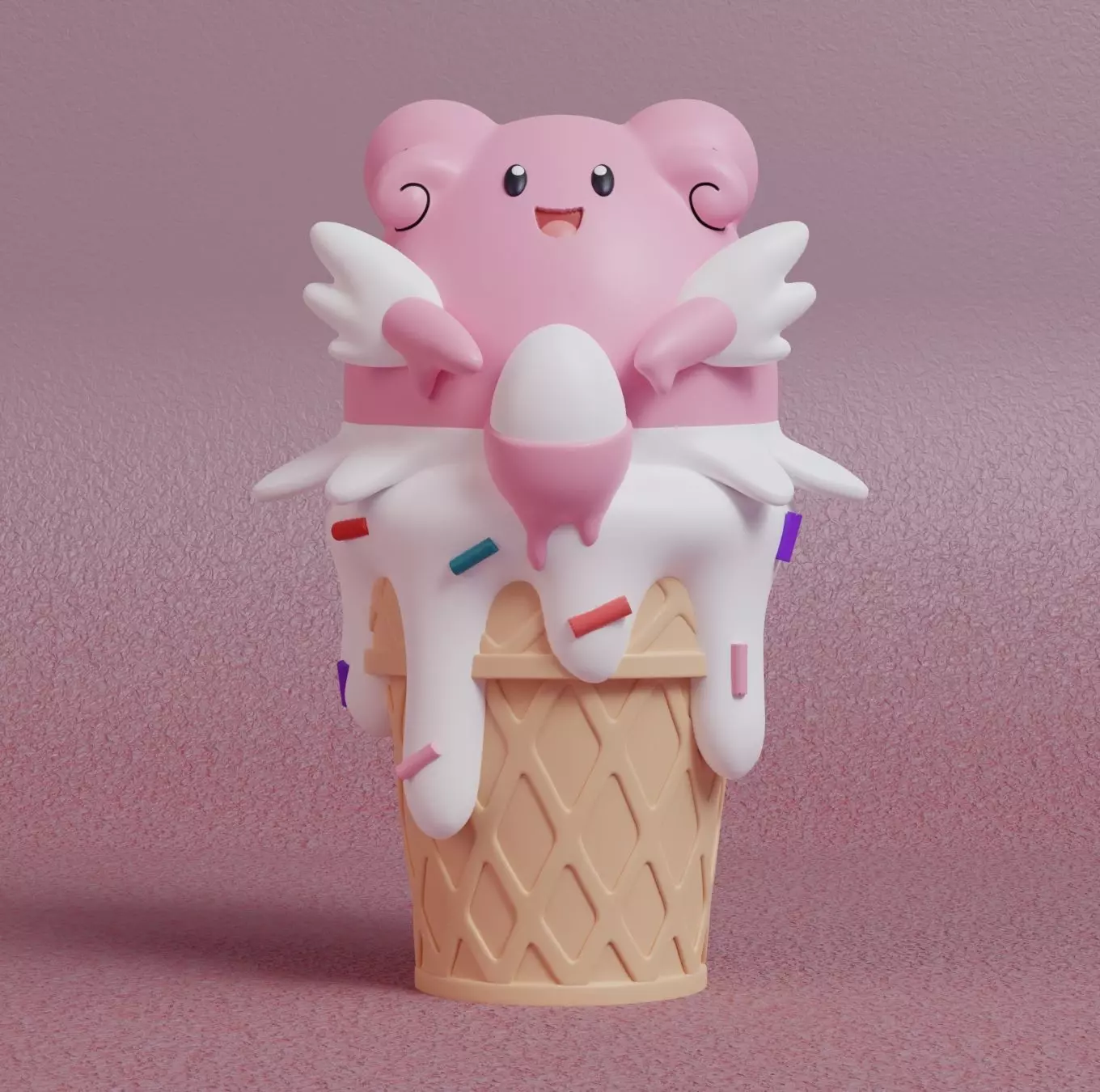 Pokemon - Ice Cream Blissey 3D print model_0