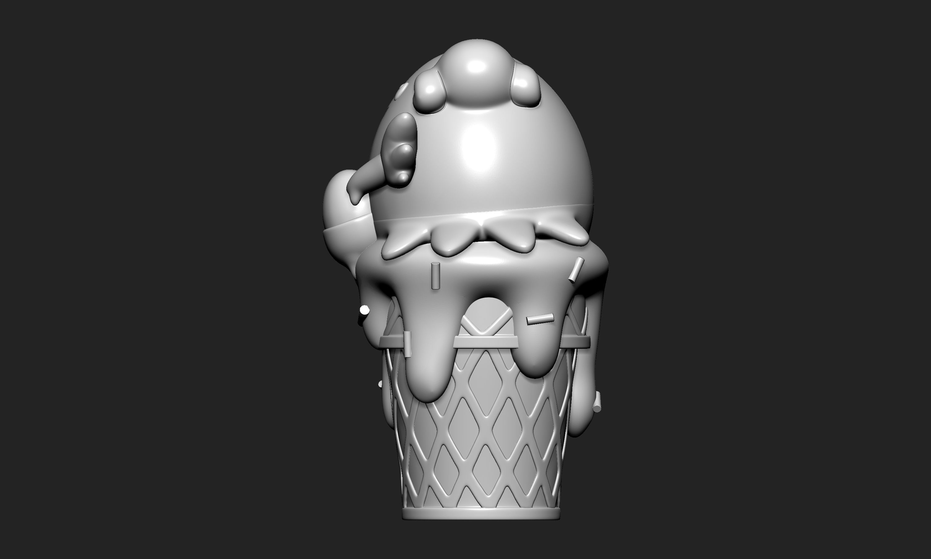 Pokemon - Ice Cream Blissey 3D print model_3