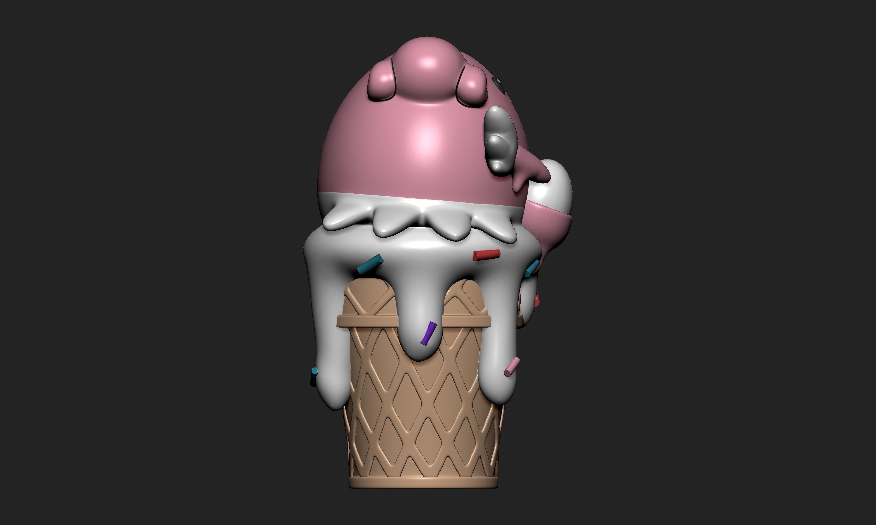 Pokemon - Ice Cream Blissey 3D print model_8