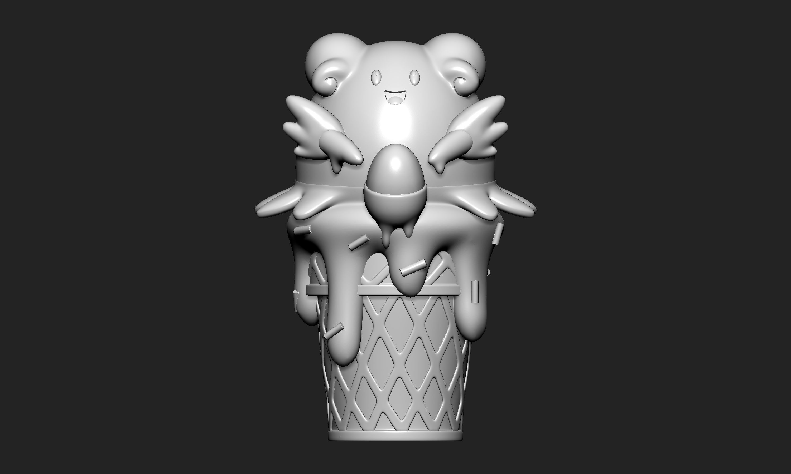 Pokemon - Ice Cream Blissey 3D print model_2