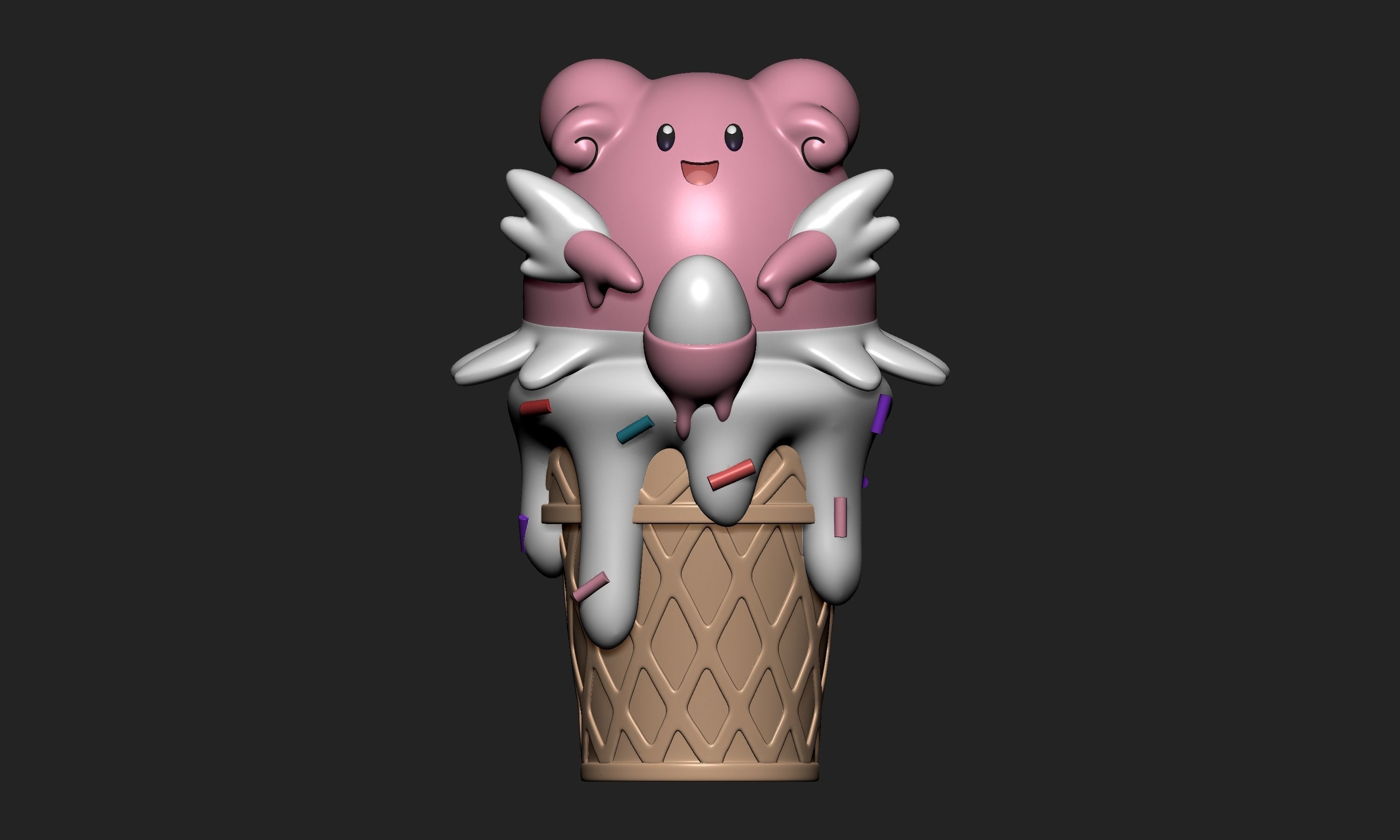 Pokemon - Ice Cream Blissey 3D print model_1
