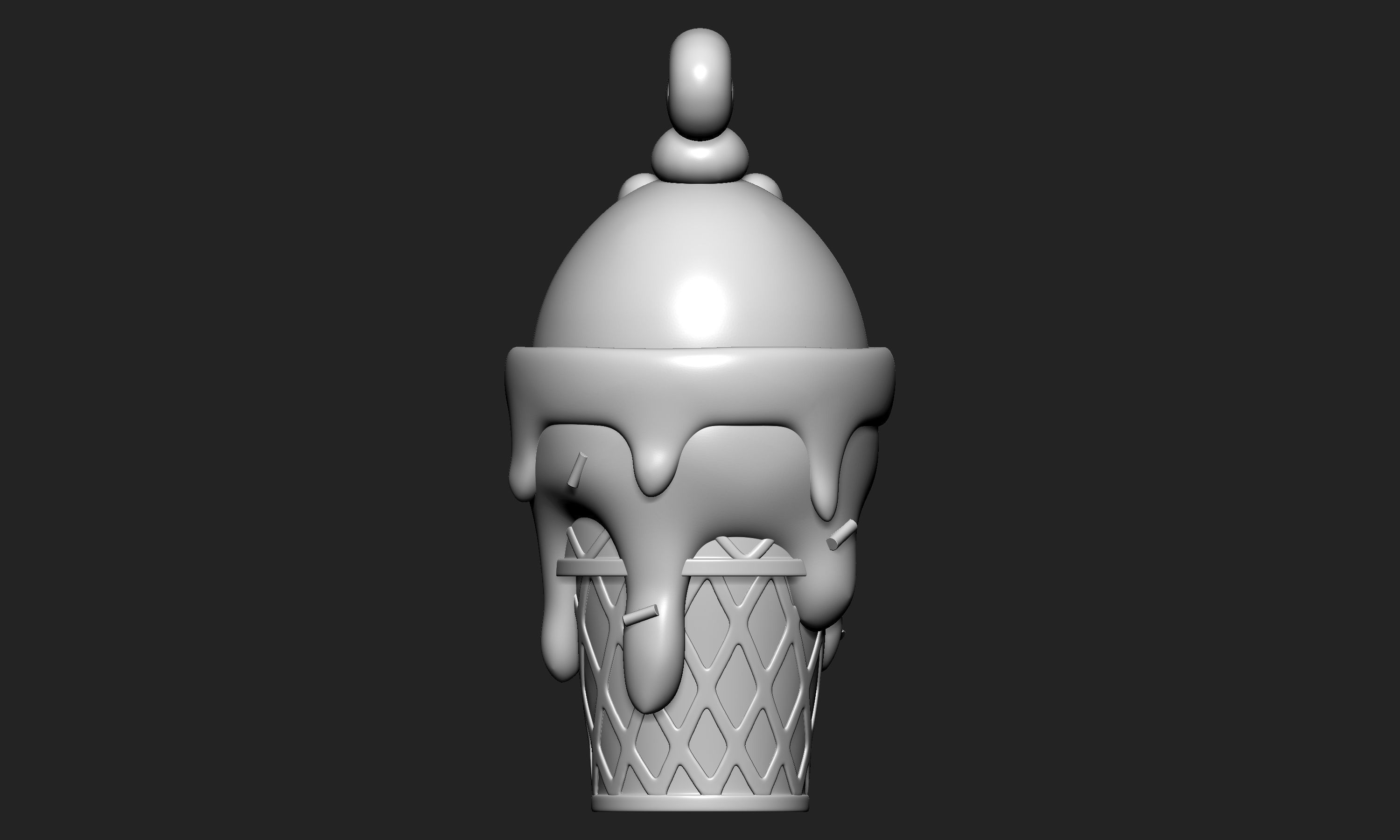 Pokemon - Ice Cream Happiny Chansey and Blissey  3D print model_12