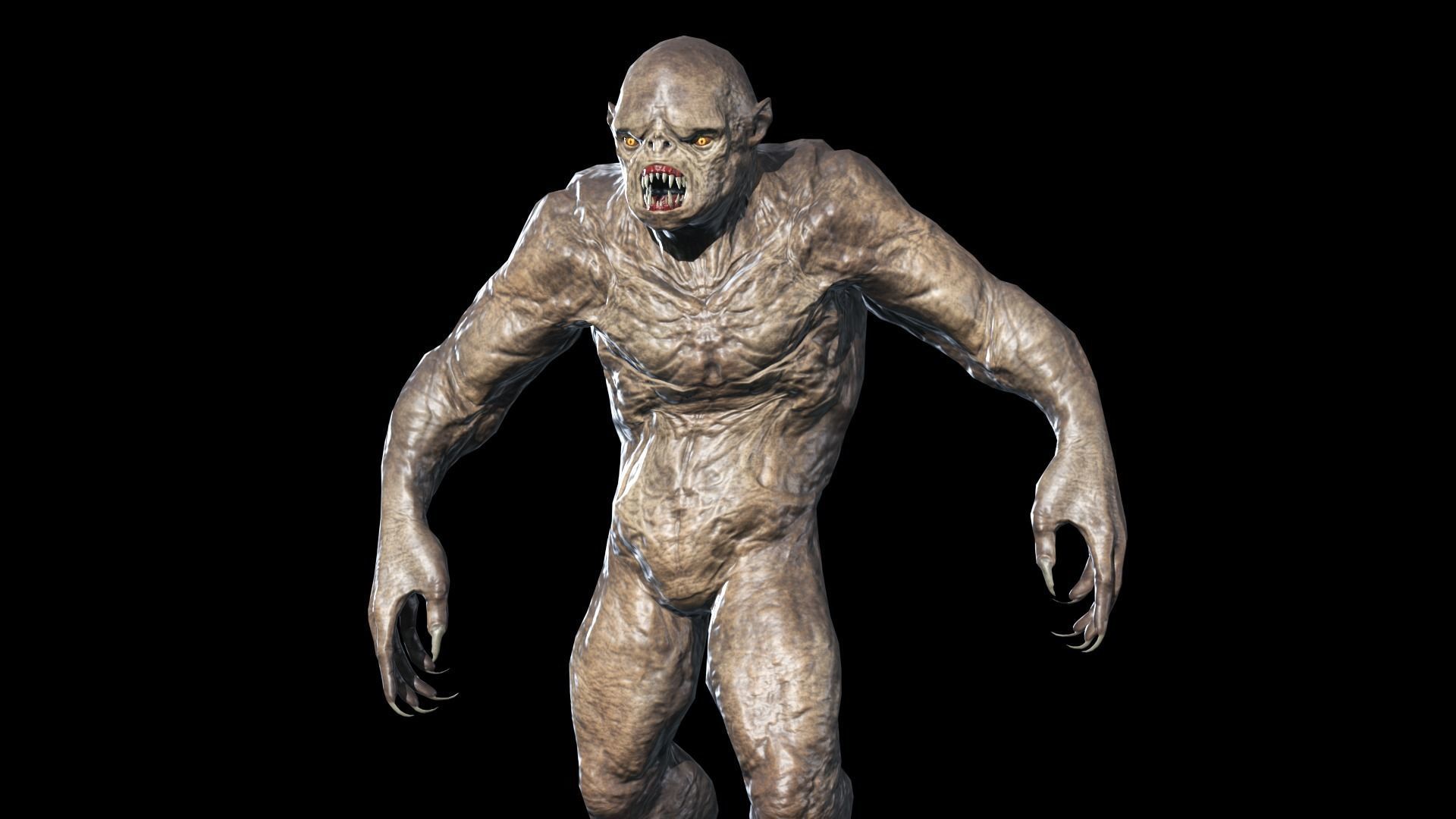 Hump Monster Low-poly 3D model_20