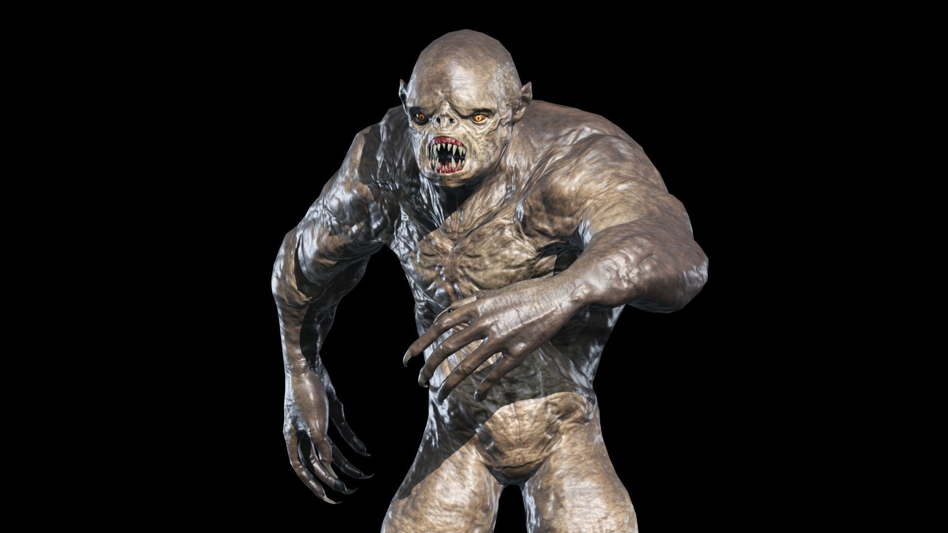 Hump Monster Low-poly 3D model_13