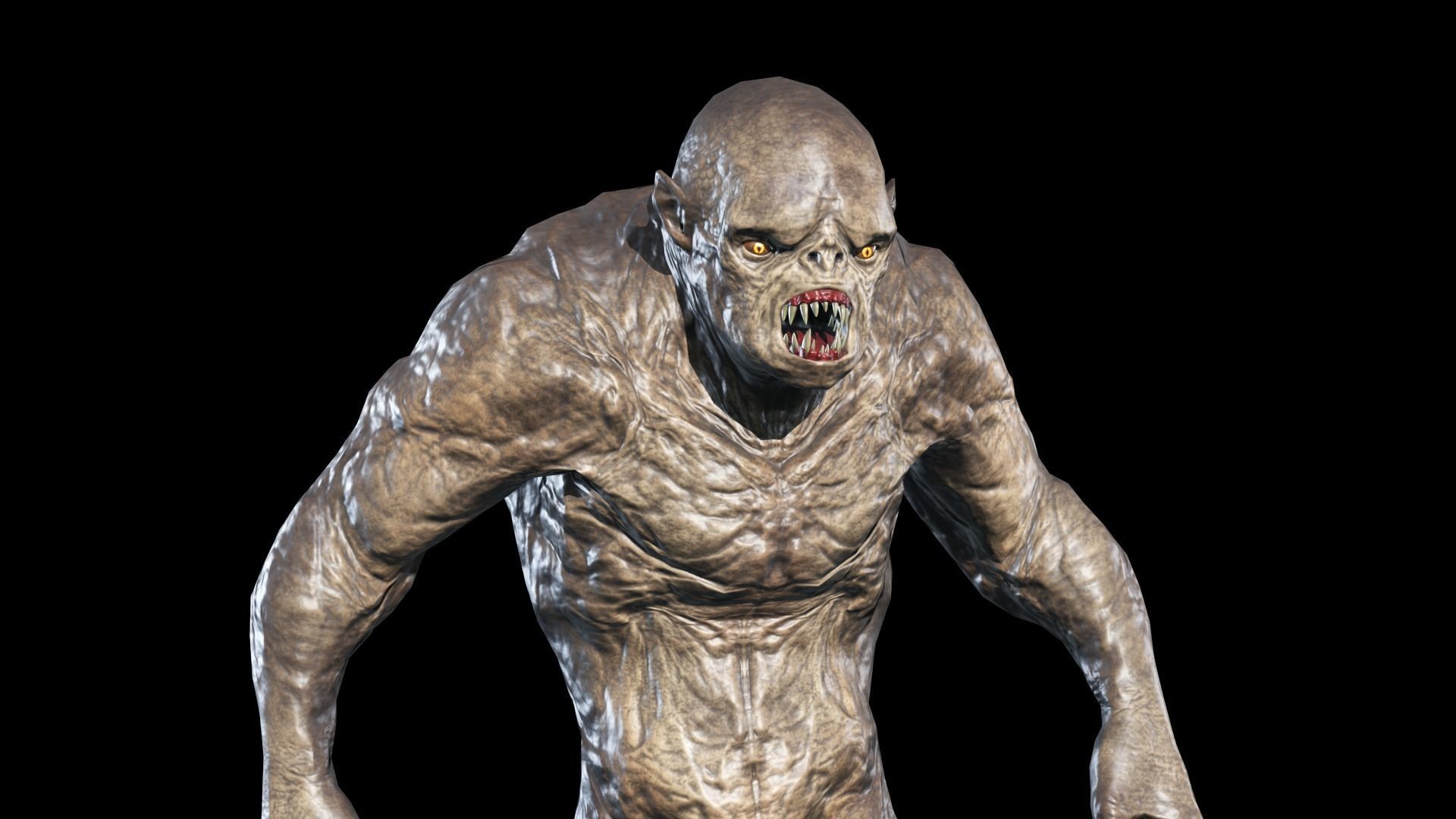 Hump Monster Low-poly 3D model_21