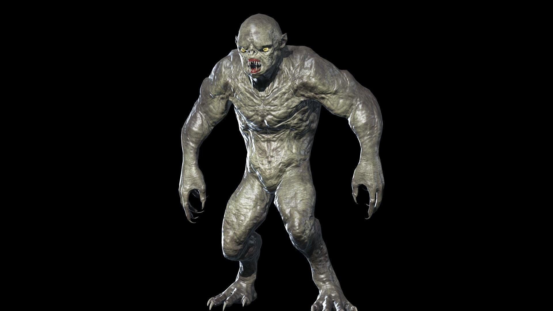 Hump Monster Low-poly 3D model_18