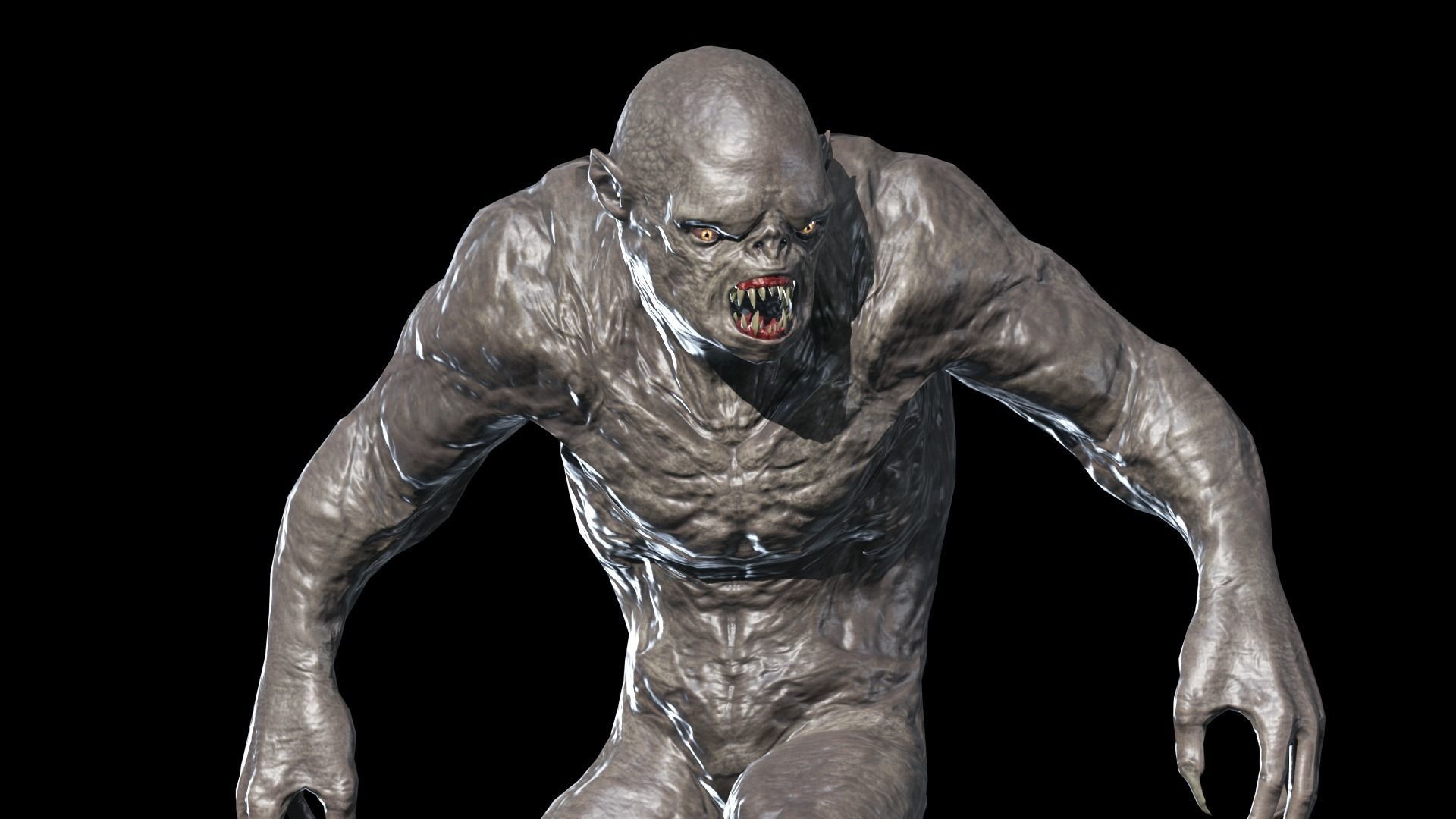 Hump Monster Low-poly 3D model_8