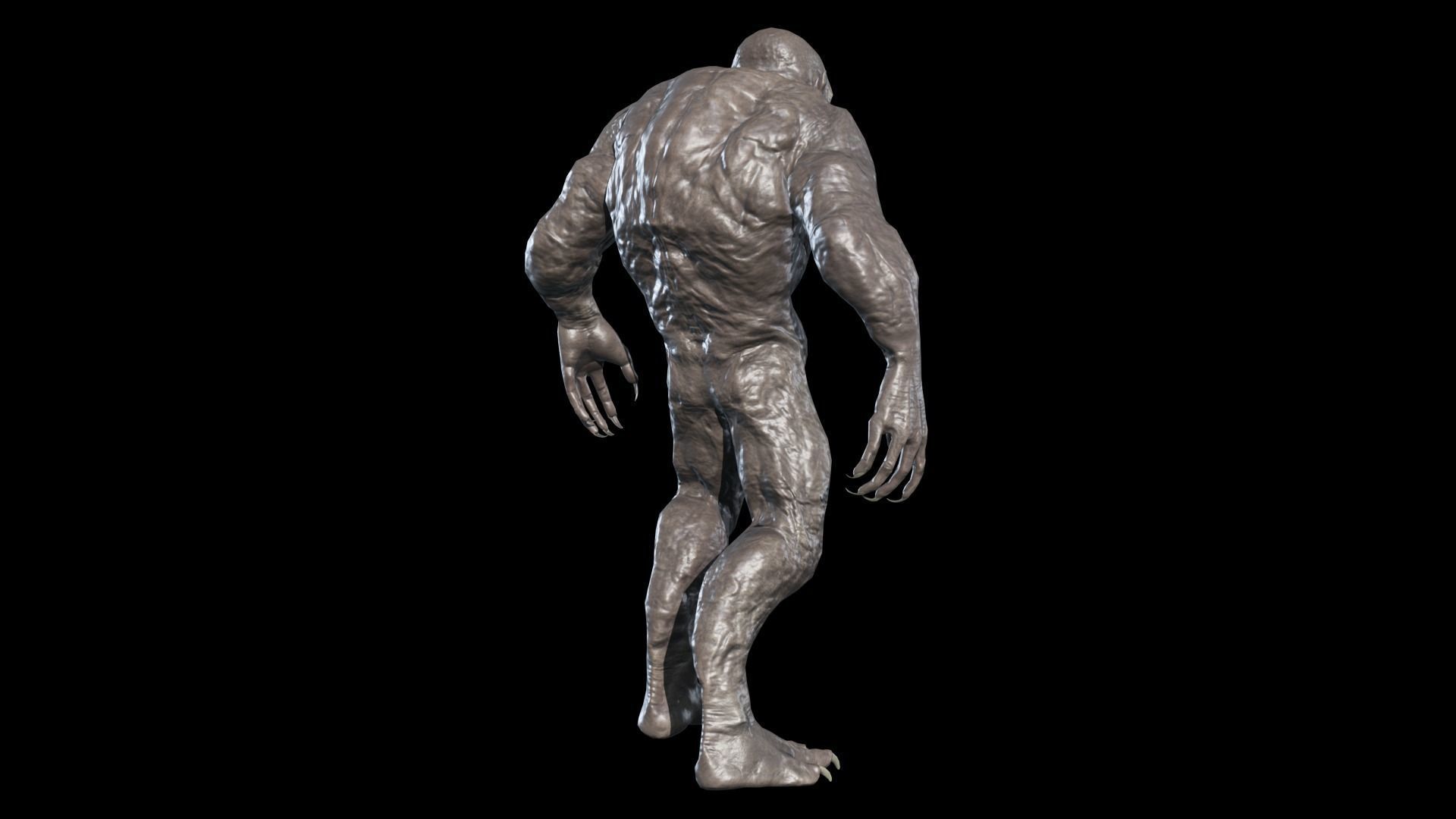 Hump Monster Low-poly 3D model_10