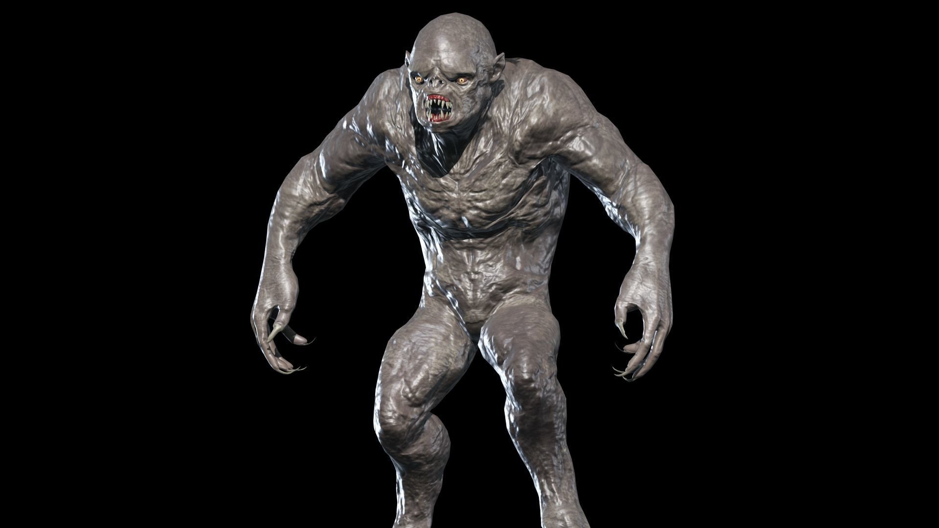 Hump Monster Low-poly 3D model_12