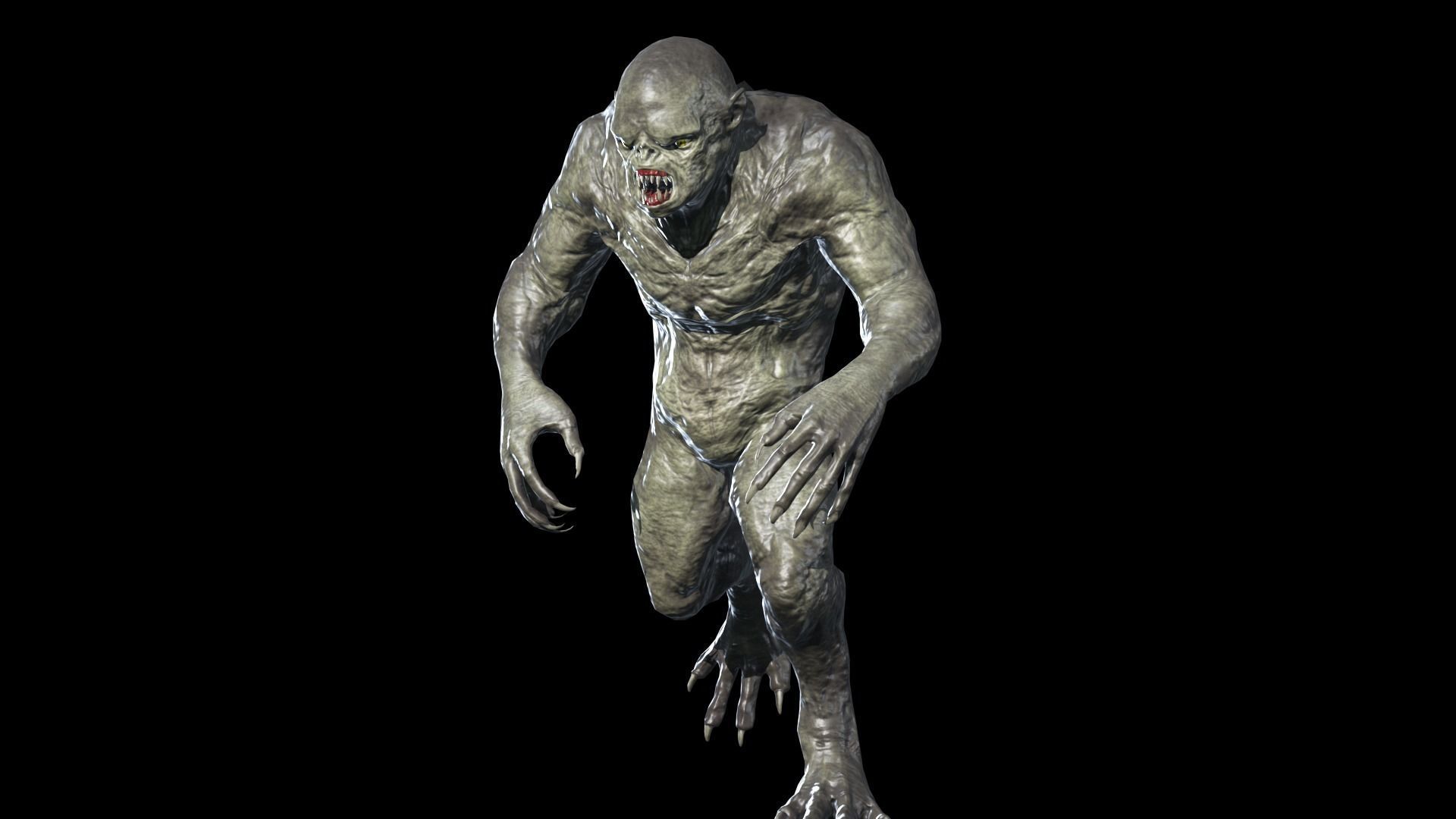 Hump Monster Low-poly 3D model_22