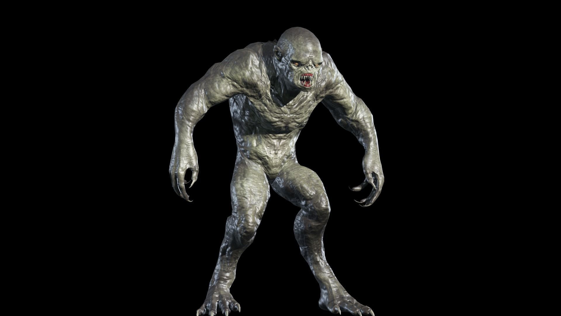 Hump Monster Low-poly 3D model_19