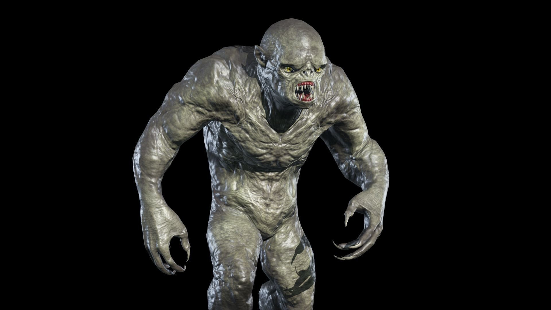 Hump Monster Low-poly 3D model_17