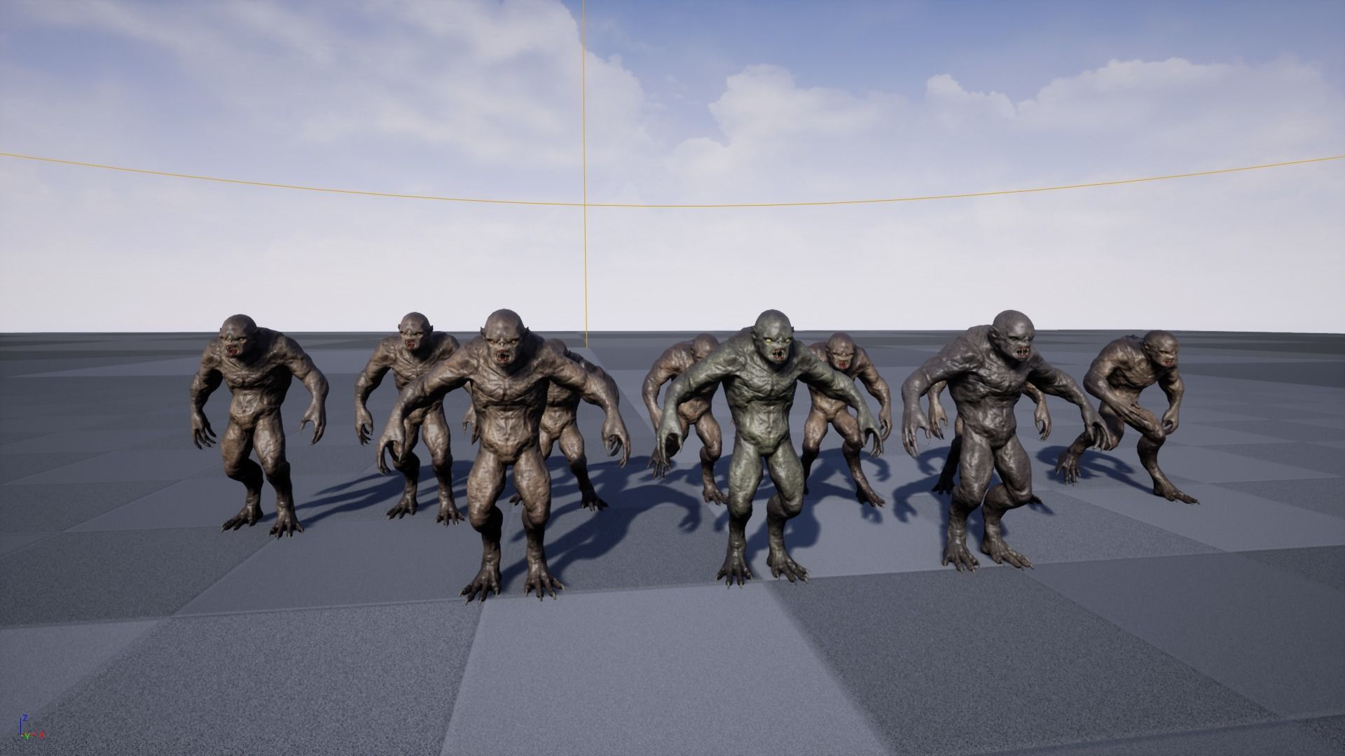 Hump Monster Low-poly 3D model_26