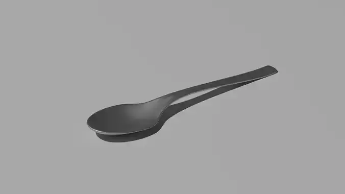 Metallic spoon