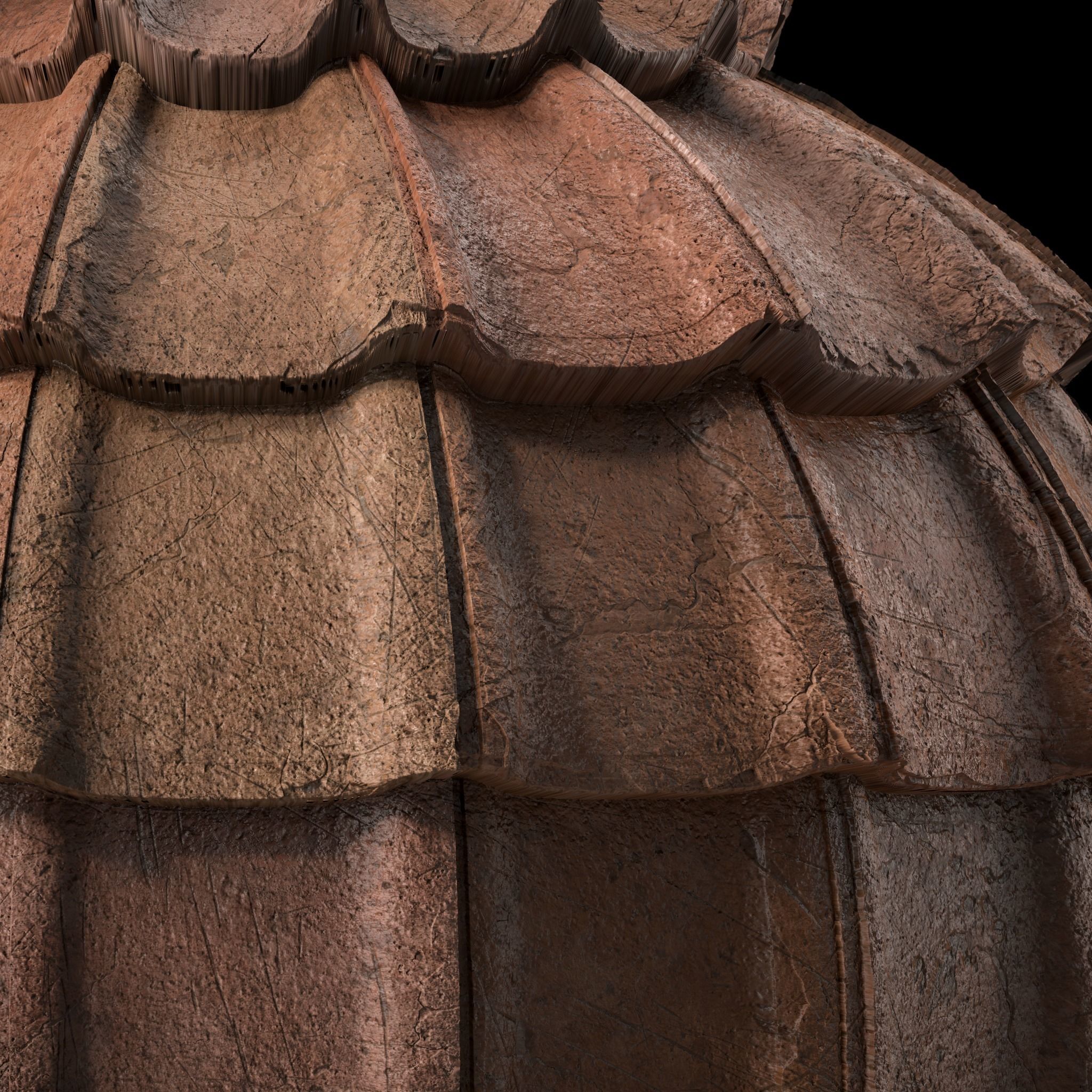 Roof Tile Materials 48- Concrete Roofing by Sbsar generator  Texture_5