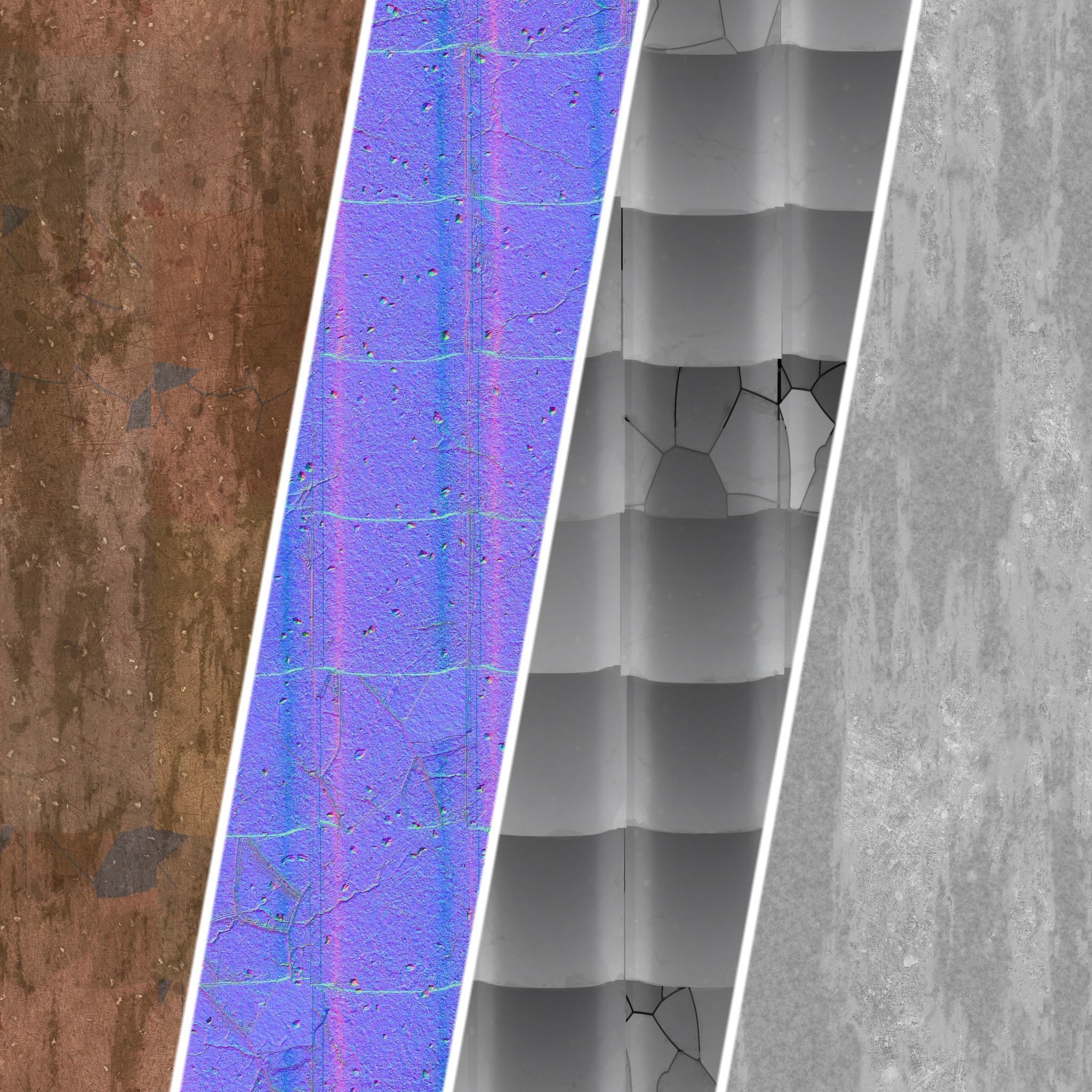 Roof Tile Materials 48- Concrete Roofing by Sbsar generator  Texture_3