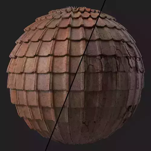 Roof Tile Materials 48- Concrete Roofing by Sbsar generator 