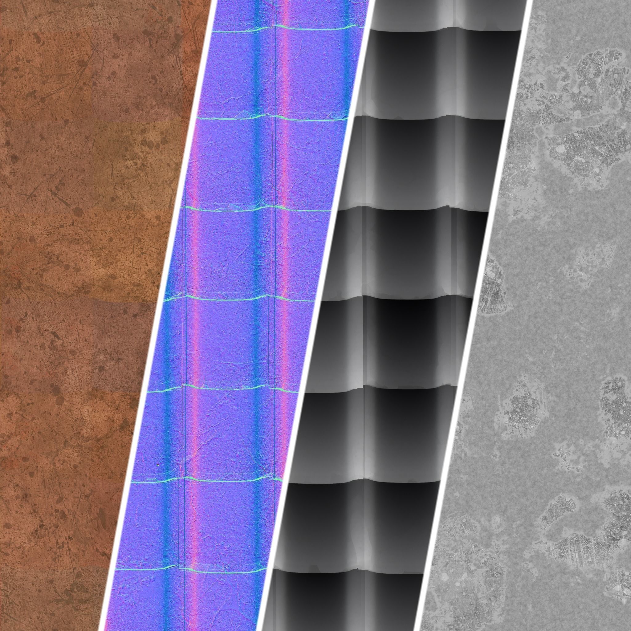 Roof Tile Materials 48- Concrete Roofing by Sbsar generator  Texture_6