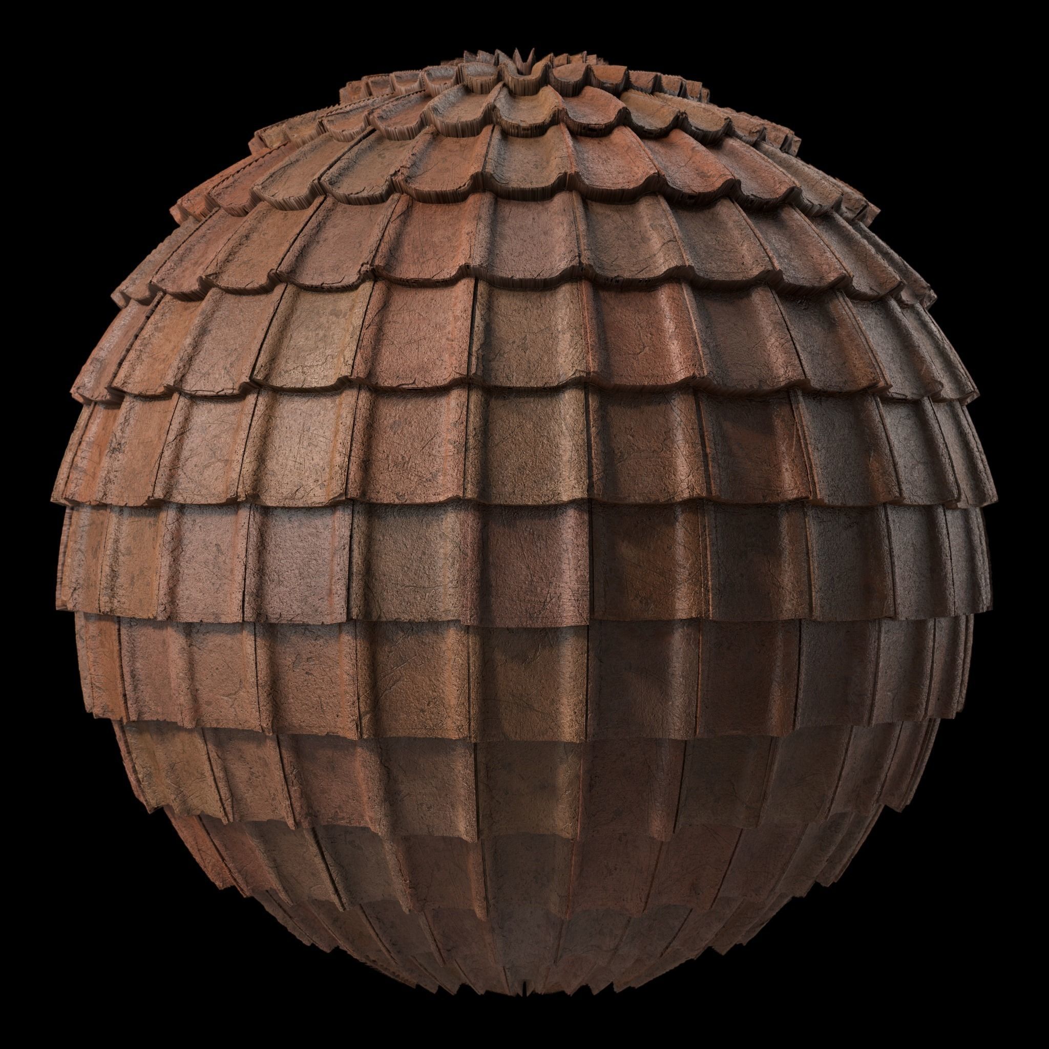 Roof Tile Materials 48- Concrete Roofing by Sbsar generator  Texture_4