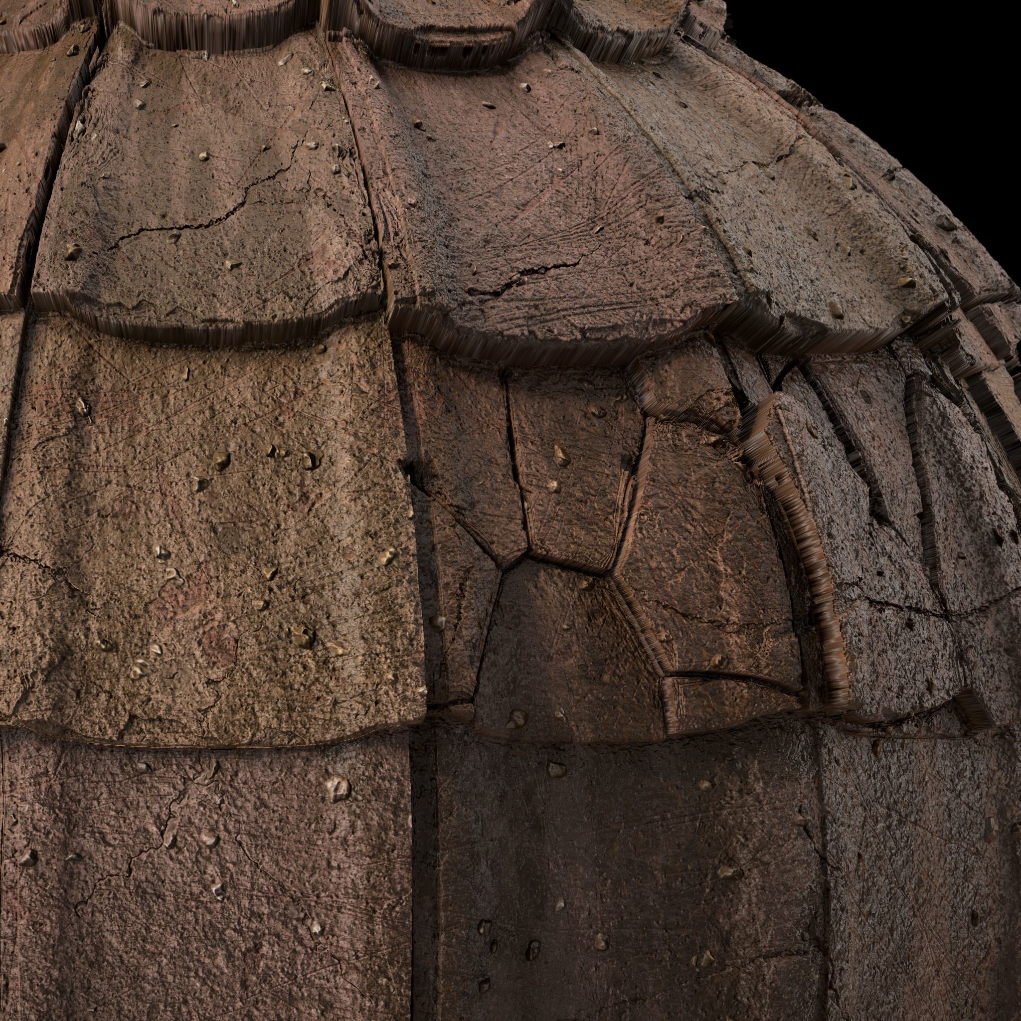 Roof Tile Materials 48- Concrete Roofing by Sbsar generator  Texture_2