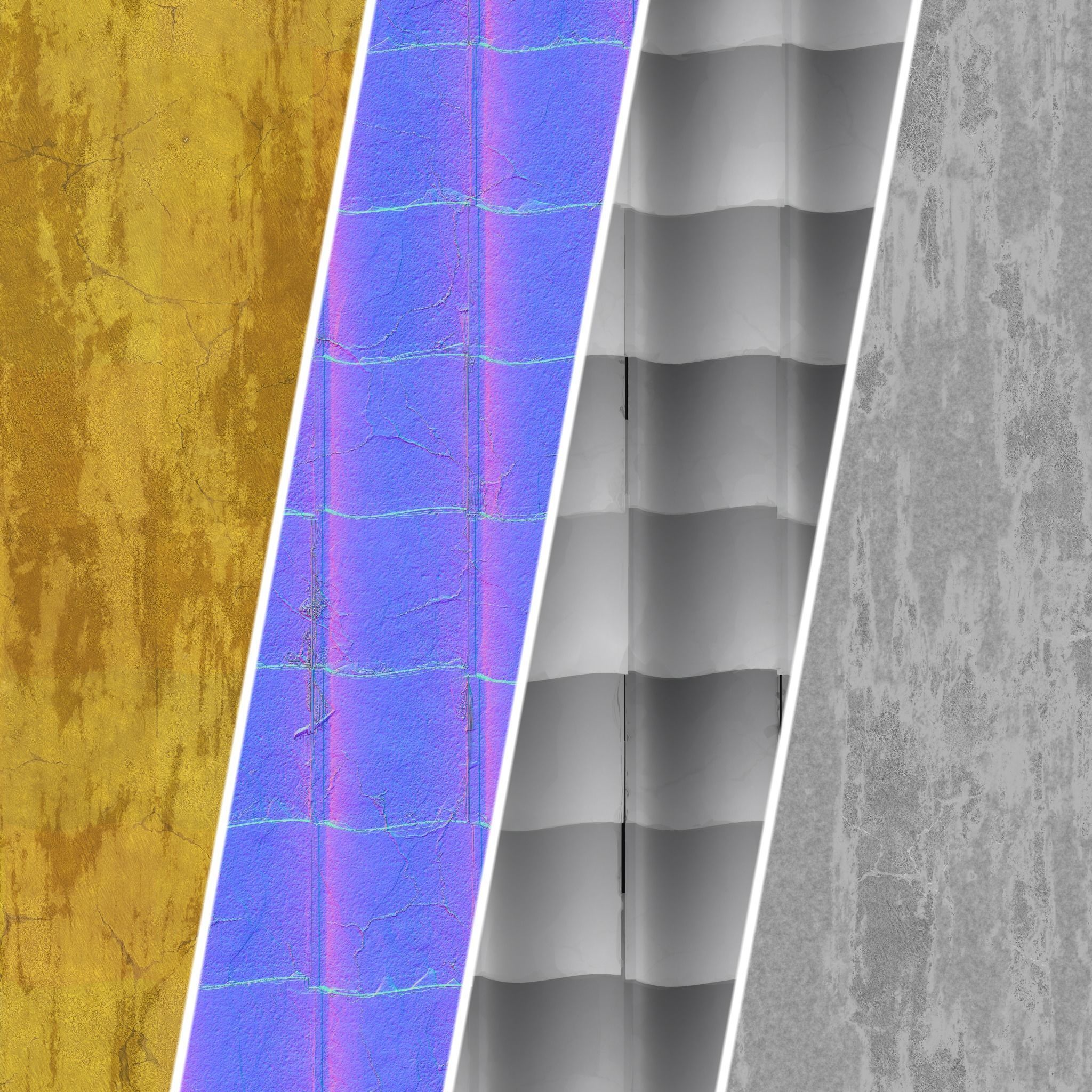Roof Tile Materials 49- Concrete Roofing by Sbsar generator Texture_3