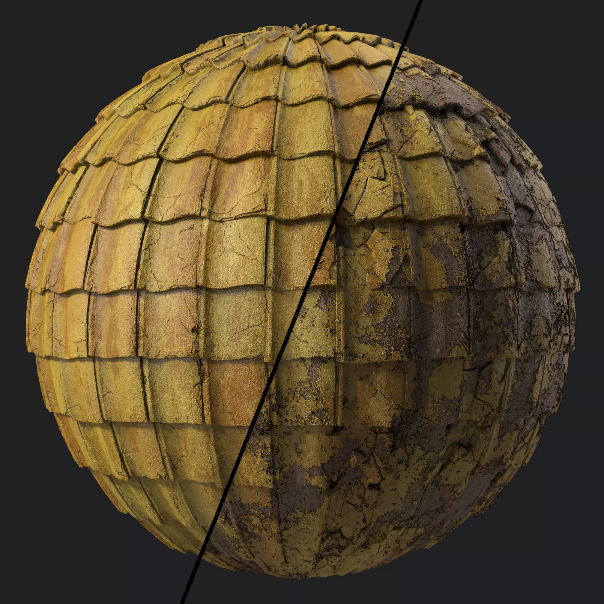 Roof Tile Materials 49- Concrete Roofing by Sbsar generator Texture_0