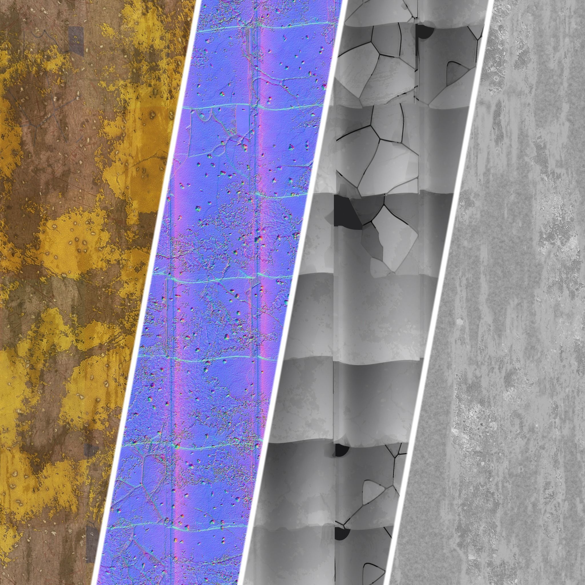 Roof Tile Materials 49- Concrete Roofing by Sbsar generator Texture_6