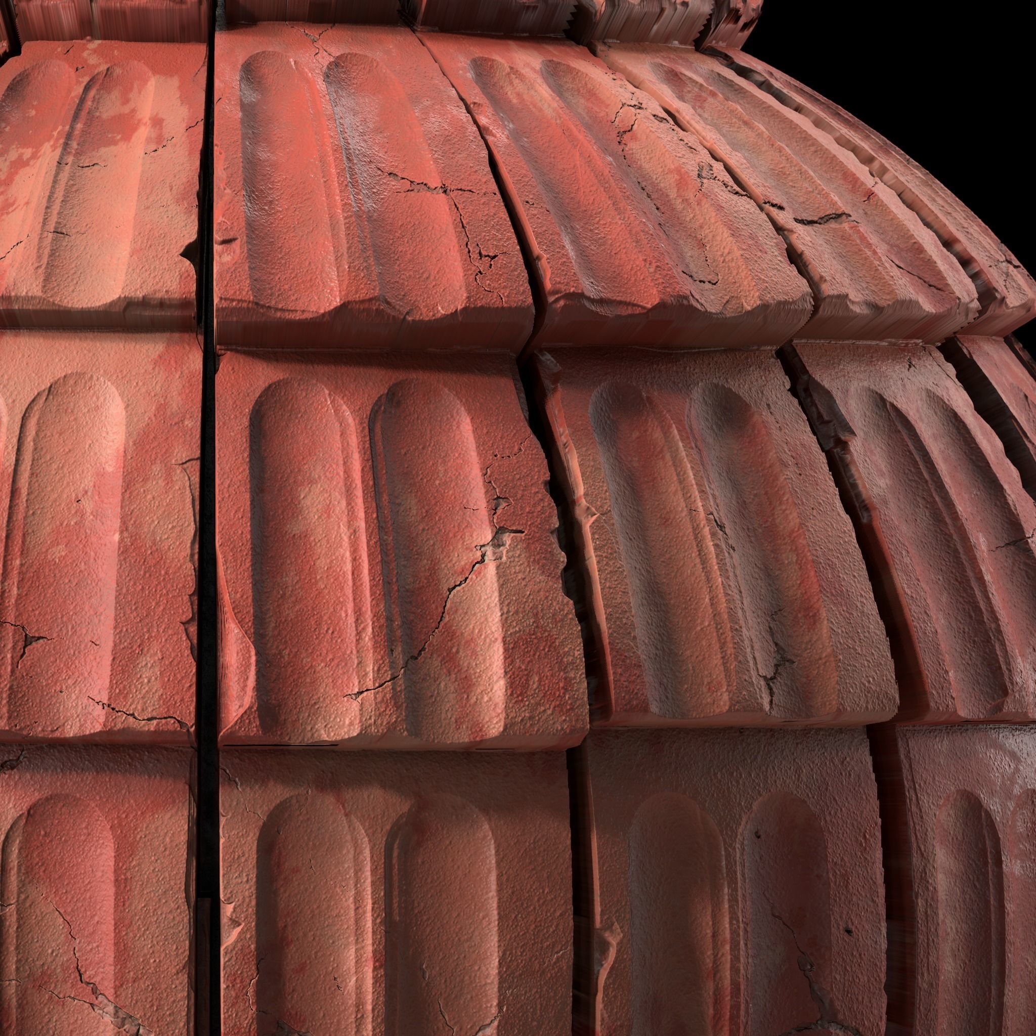 Roof Tile Materials 50- Concrete Roofing by Sbsar generator Texture_5