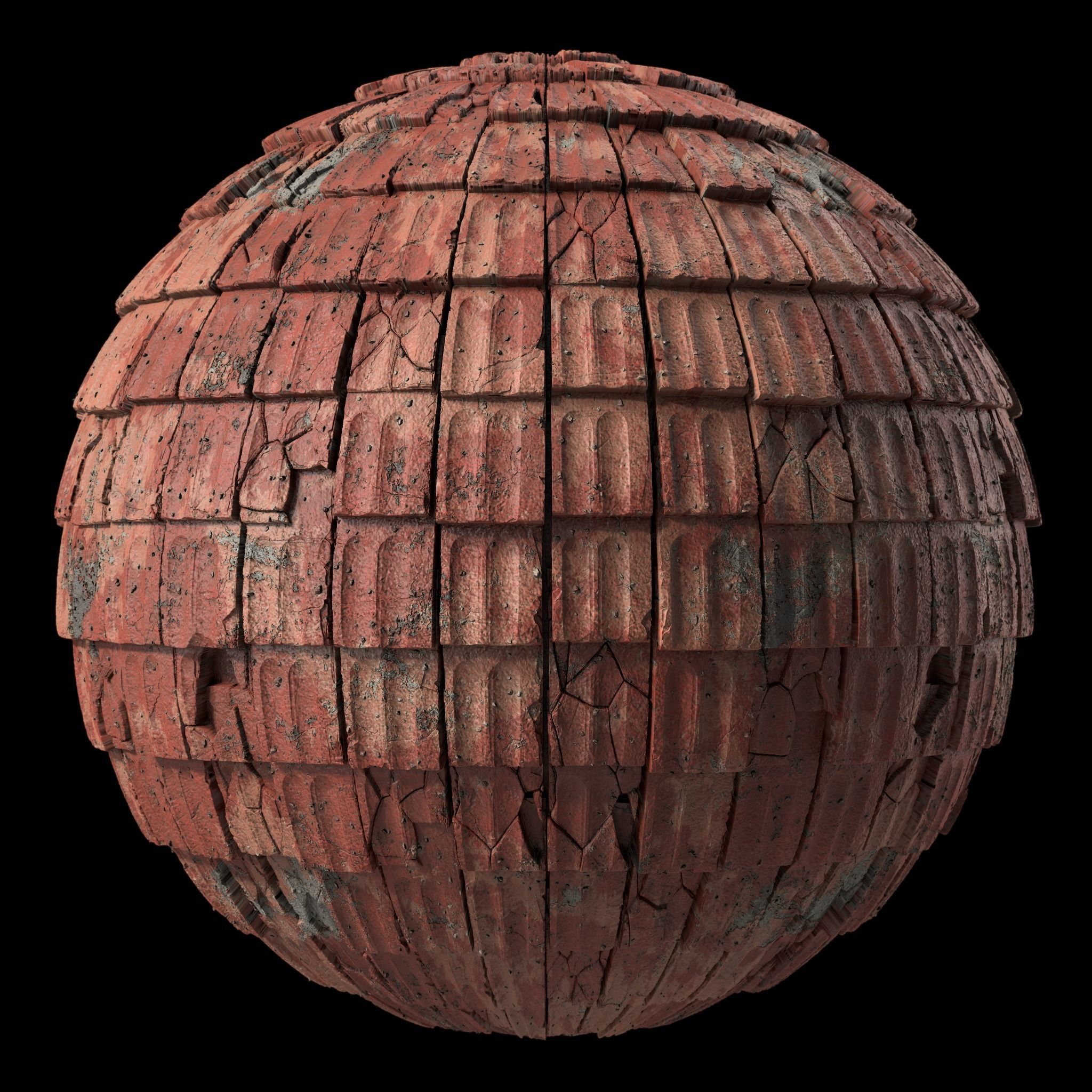 Roof Tile Materials 50- Concrete Roofing by Sbsar generator Texture_1