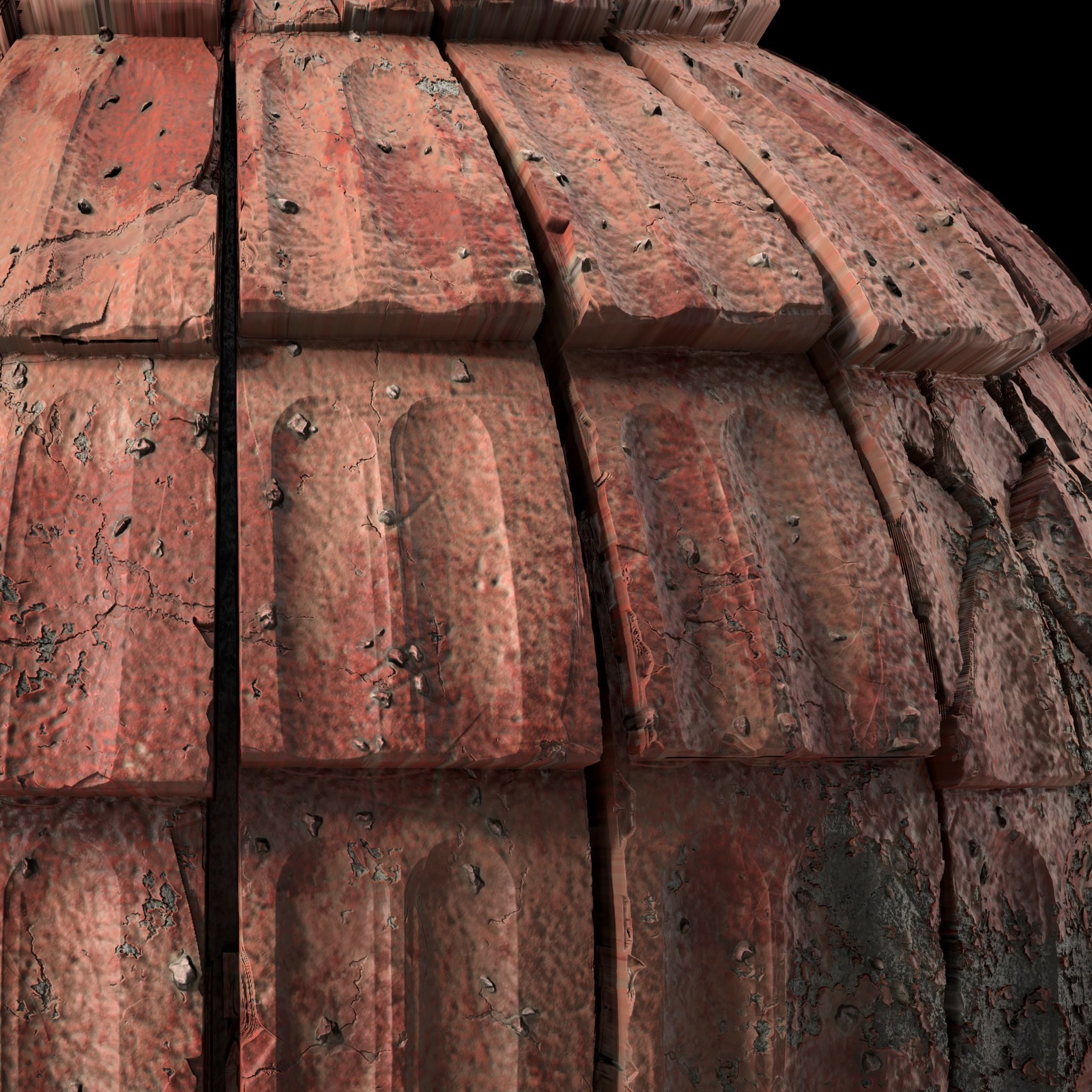 Roof Tile Materials 50- Concrete Roofing by Sbsar generator Texture_2