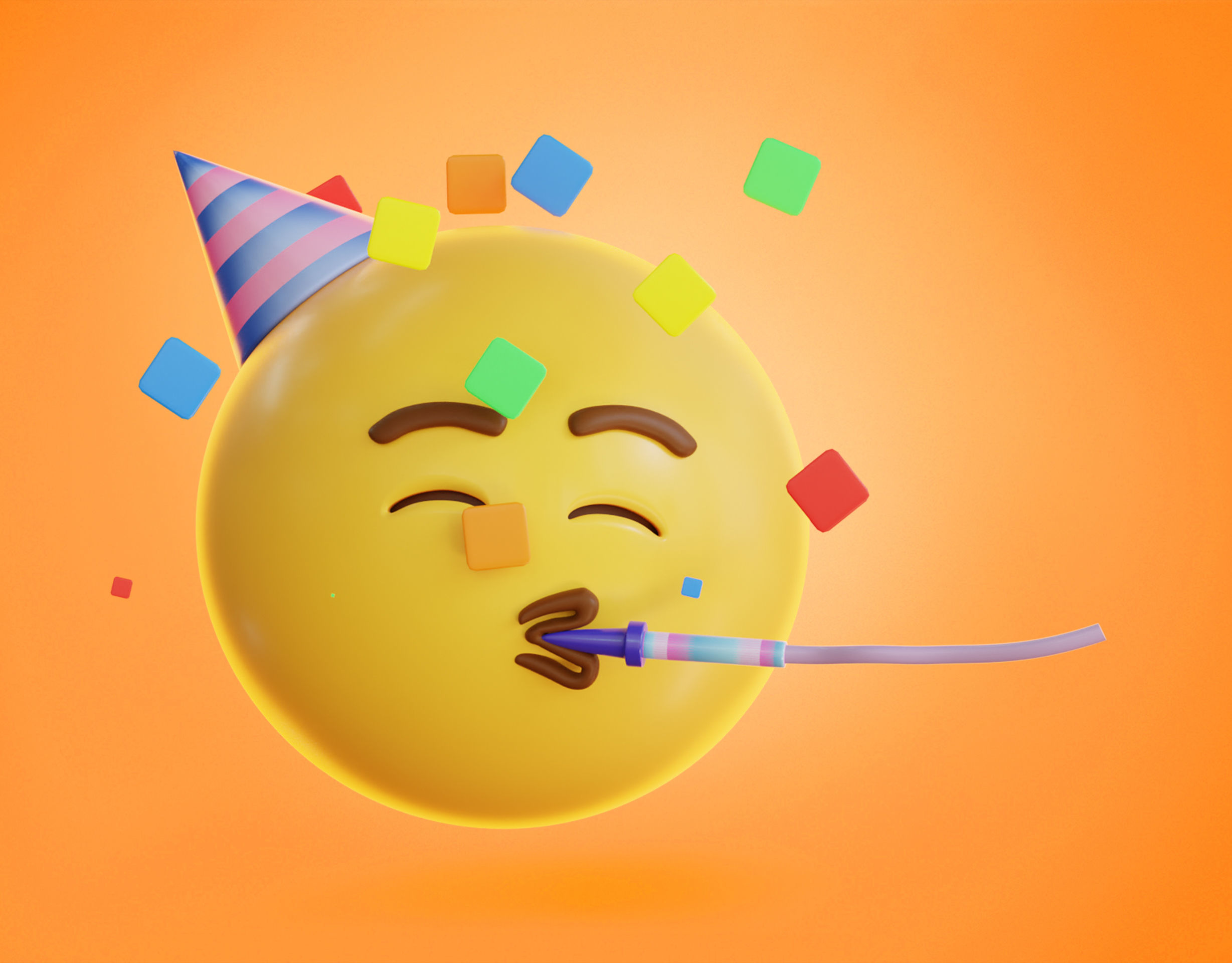 50 fully Animated Smiley Emojis Low-poly 3D model_47