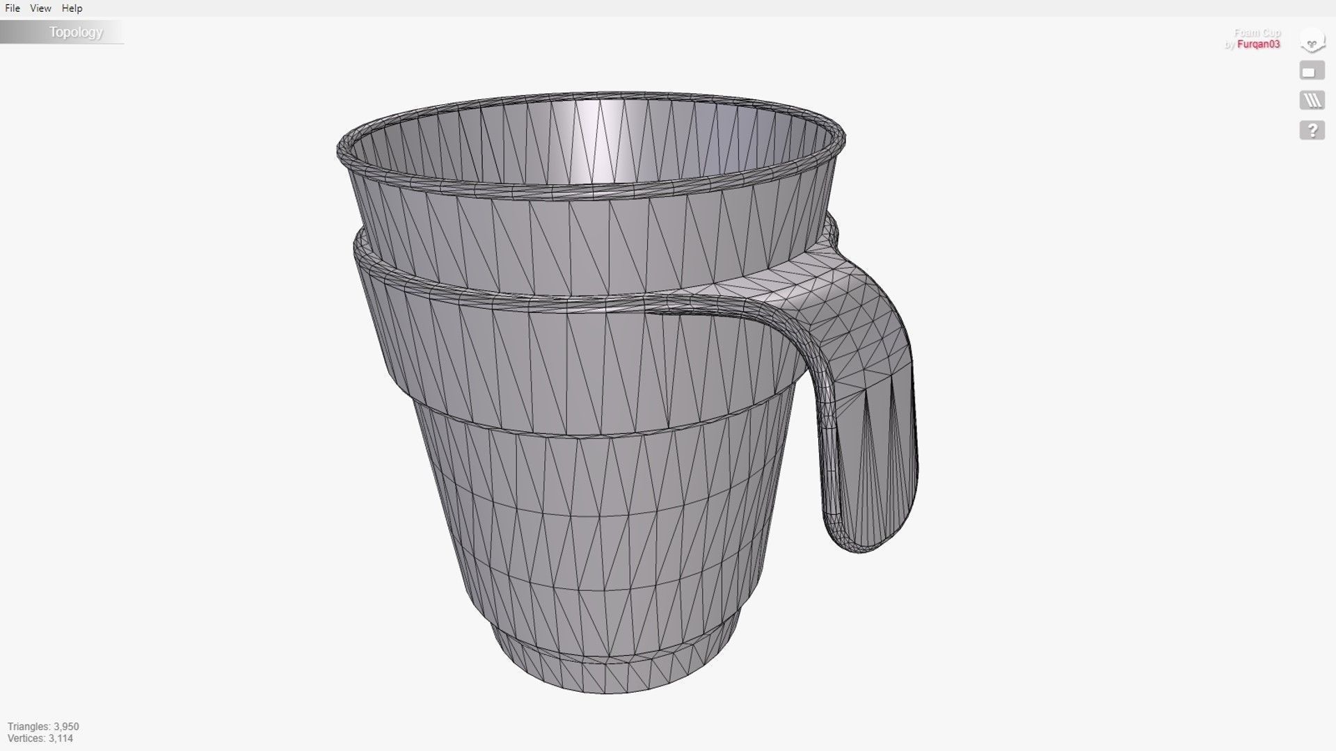 Foam Cup with Connector 3D print model_8