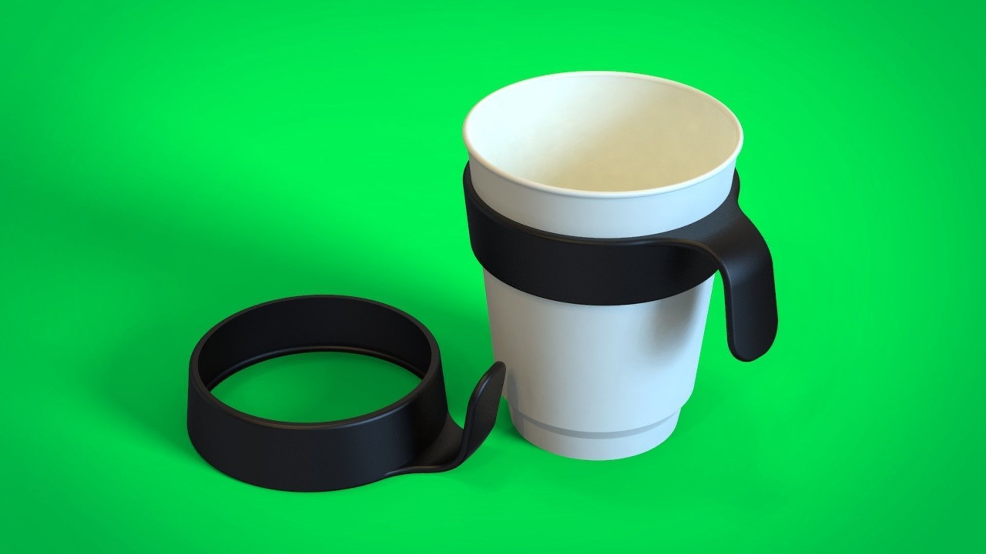 Foam Cup with Connector 3D print model_1