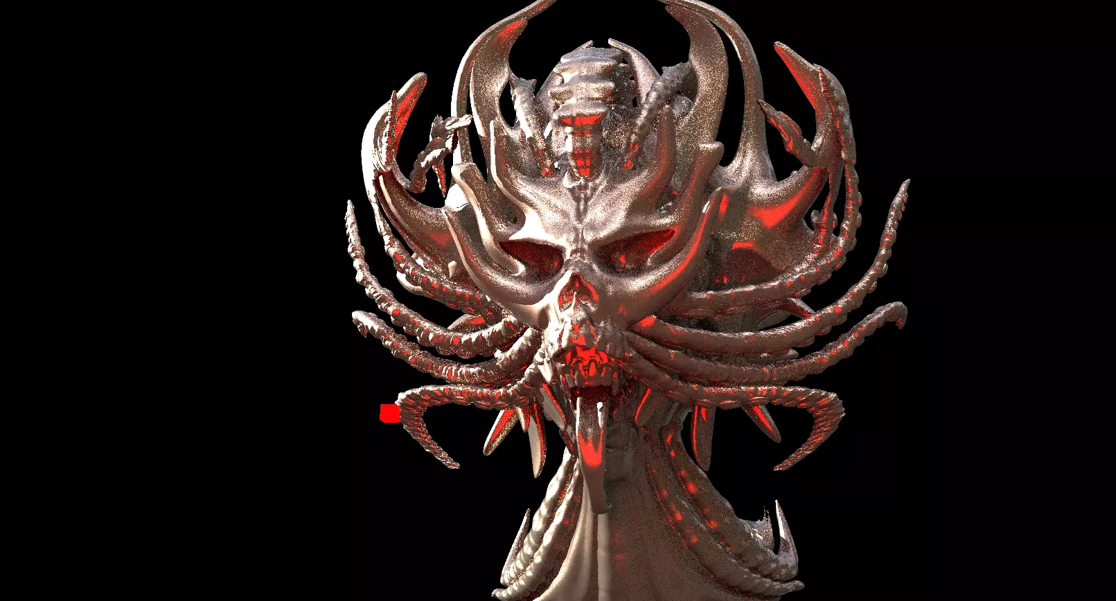 Alien God scull 6 3D model_0